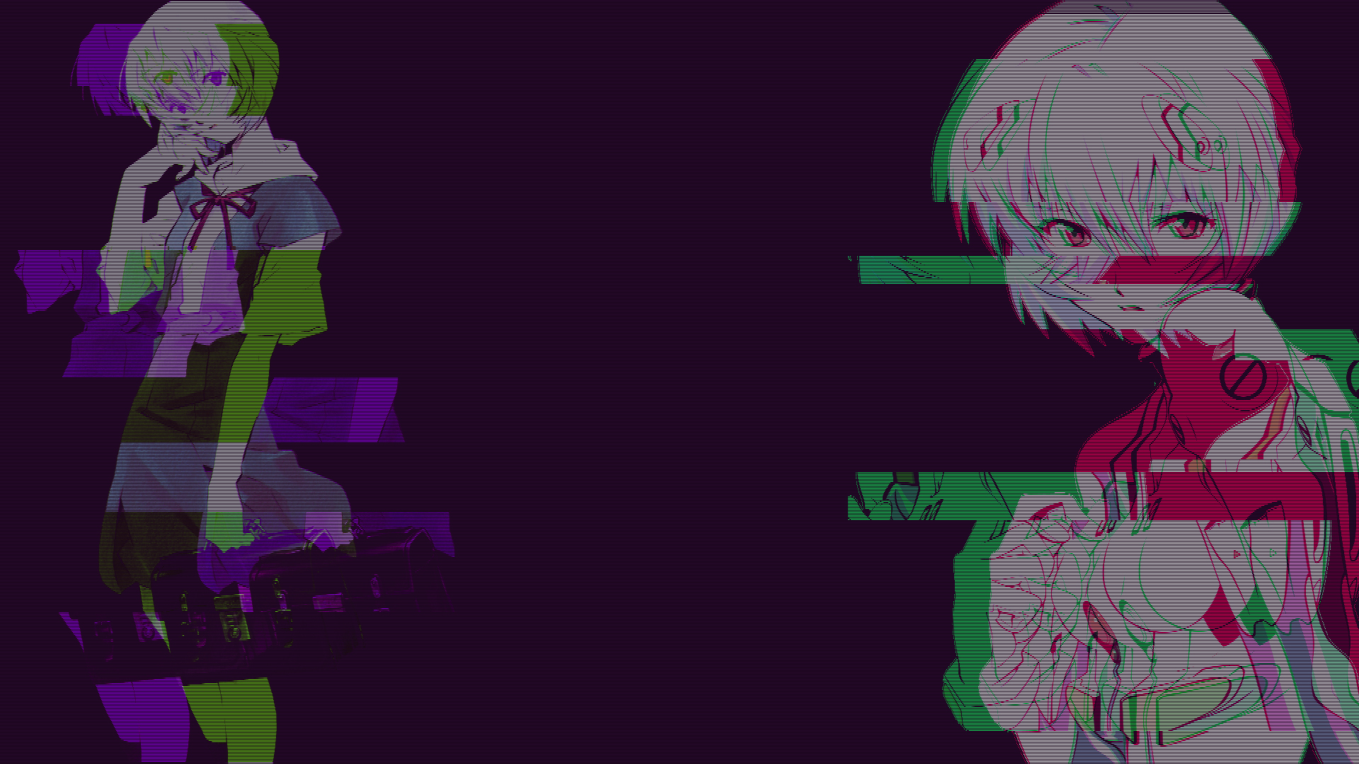 Image Glitch Wallpaper - Neon Genesis Evangelion Aesthetic , HD Wallpaper & Backgrounds