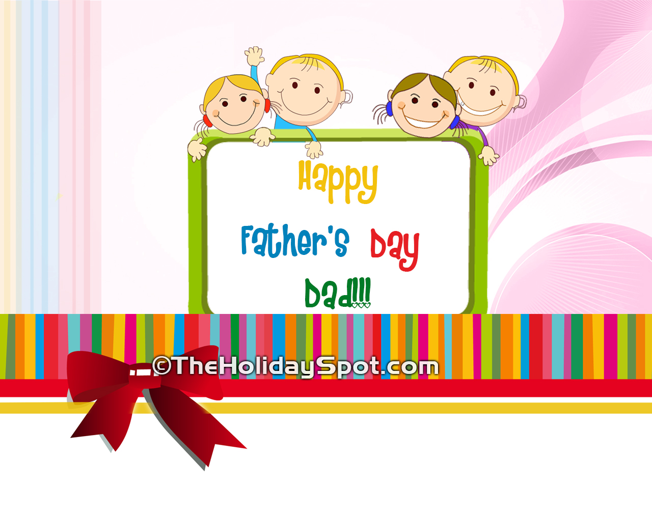Father S Day - Happy Fathers Day Kids Clip , HD Wallpaper & Backgrounds