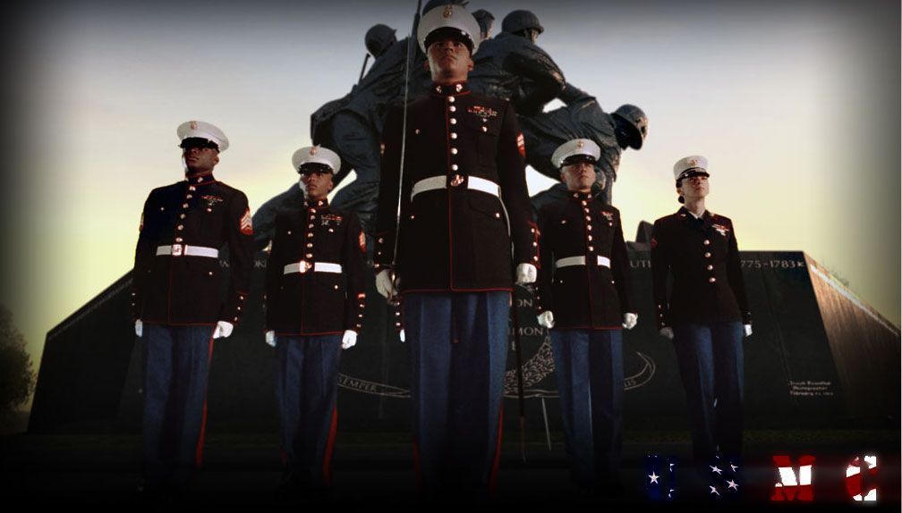 Us Marine Corps Wallpaper Hd - Us Marine Dress Blue , HD Wallpaper & Backgrounds