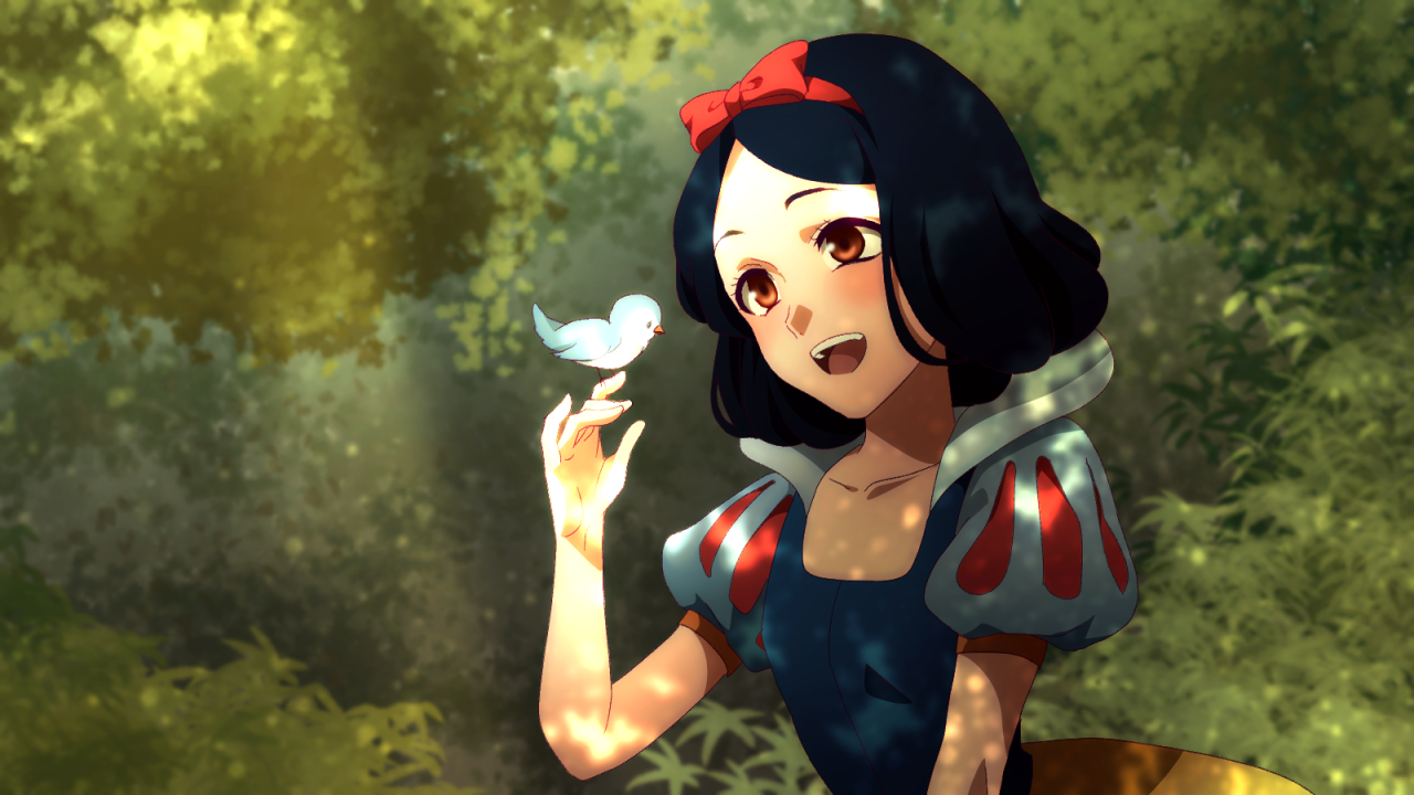 Disney Snow White Anime , HD Wallpaper & Backgrounds