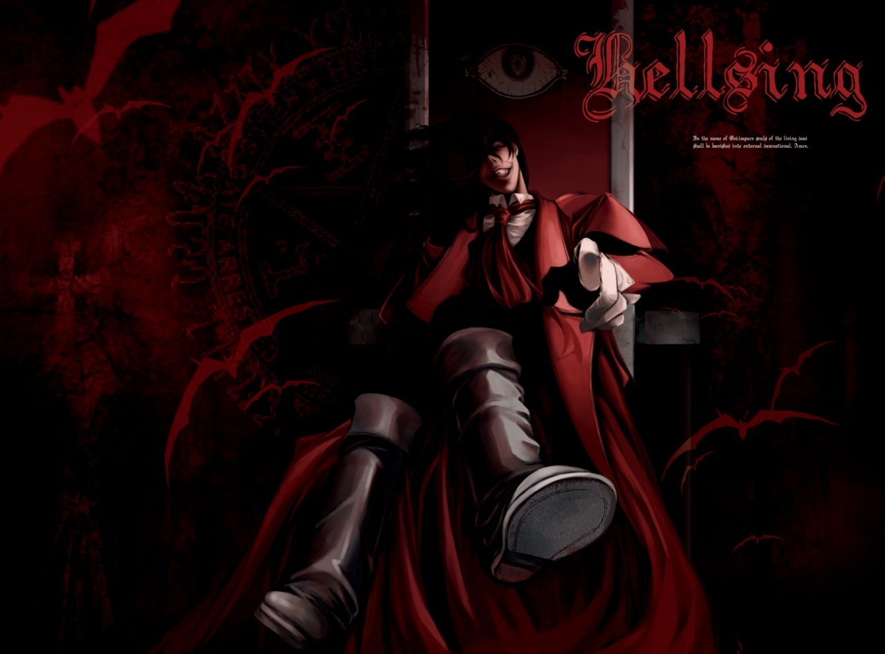 Hellsing Ultimate Alucard In Chair , HD Wallpaper & Backgrounds