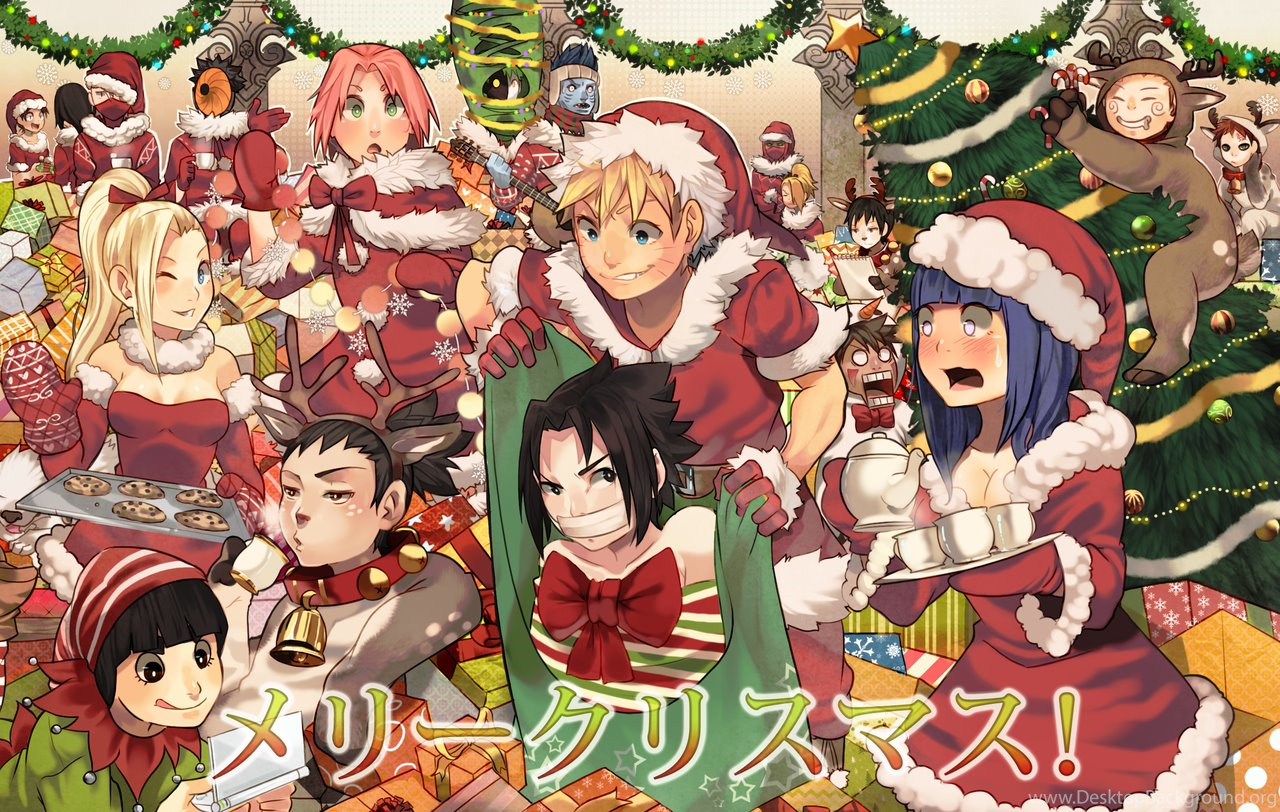9 Quality Anime Christmas Wallpapers, Anime & Manga - Naruto Merry Christmas , HD Wallpaper & Backgrounds