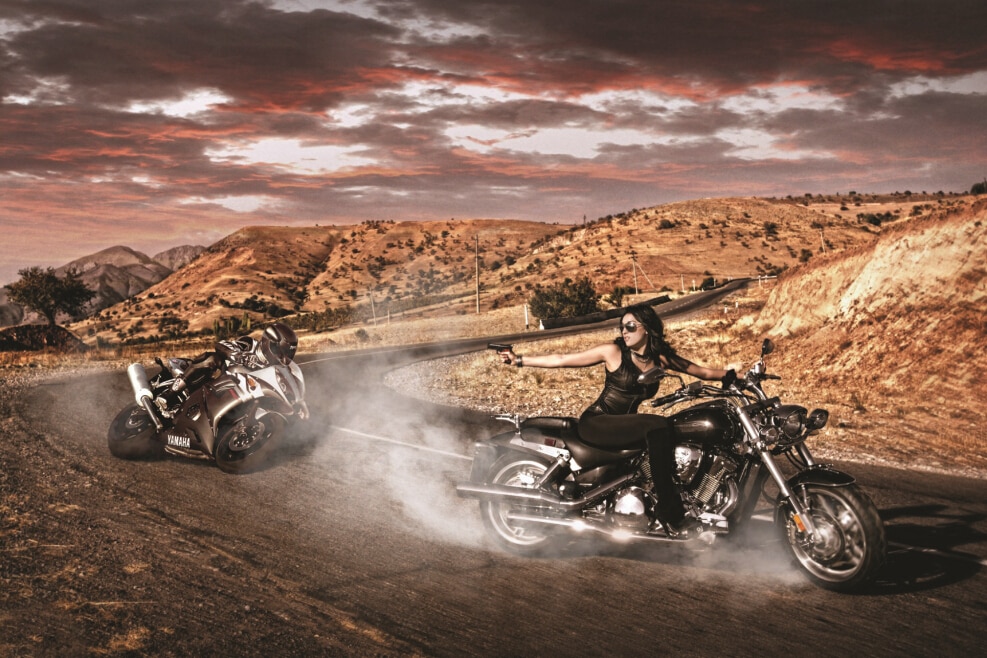 Motorcycles On Road , HD Wallpaper & Backgrounds