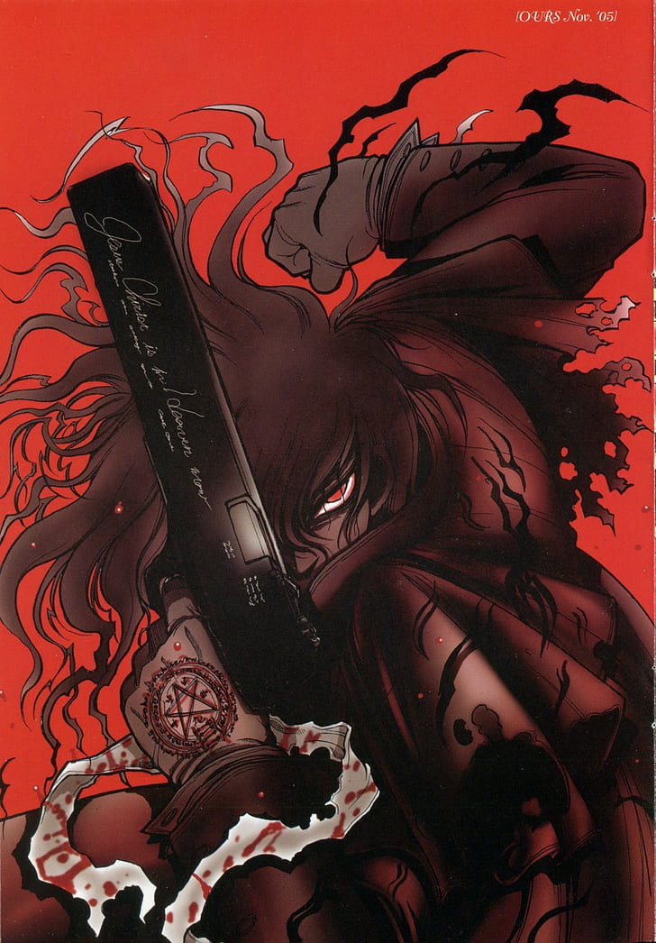 Anime, Hellsing, Alucard - Hellsing Anime Art , HD Wallpaper & Backgrounds