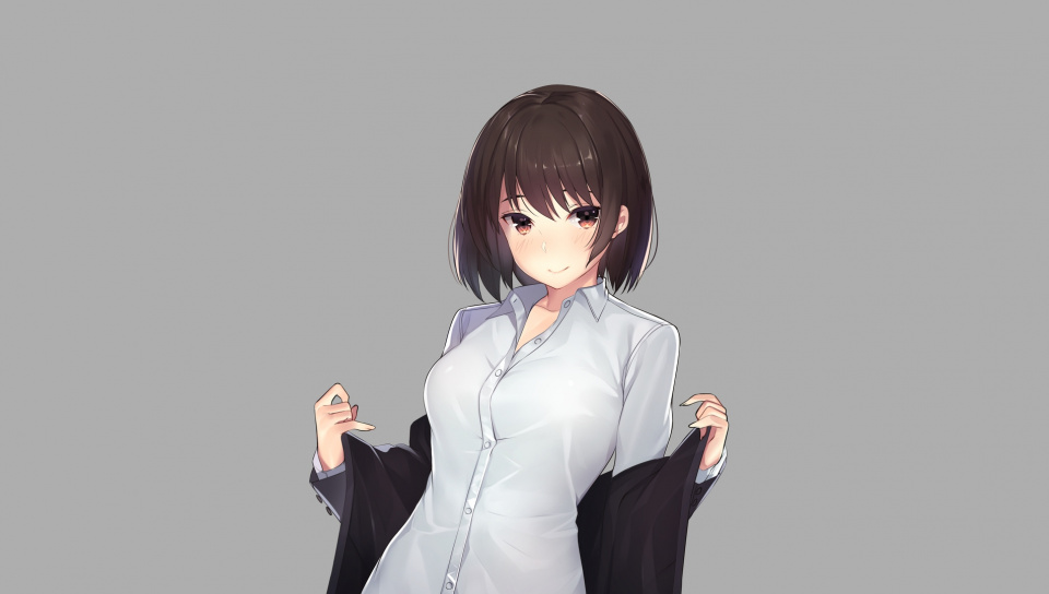 Anime Girl Short Hair , HD Wallpaper & Backgrounds