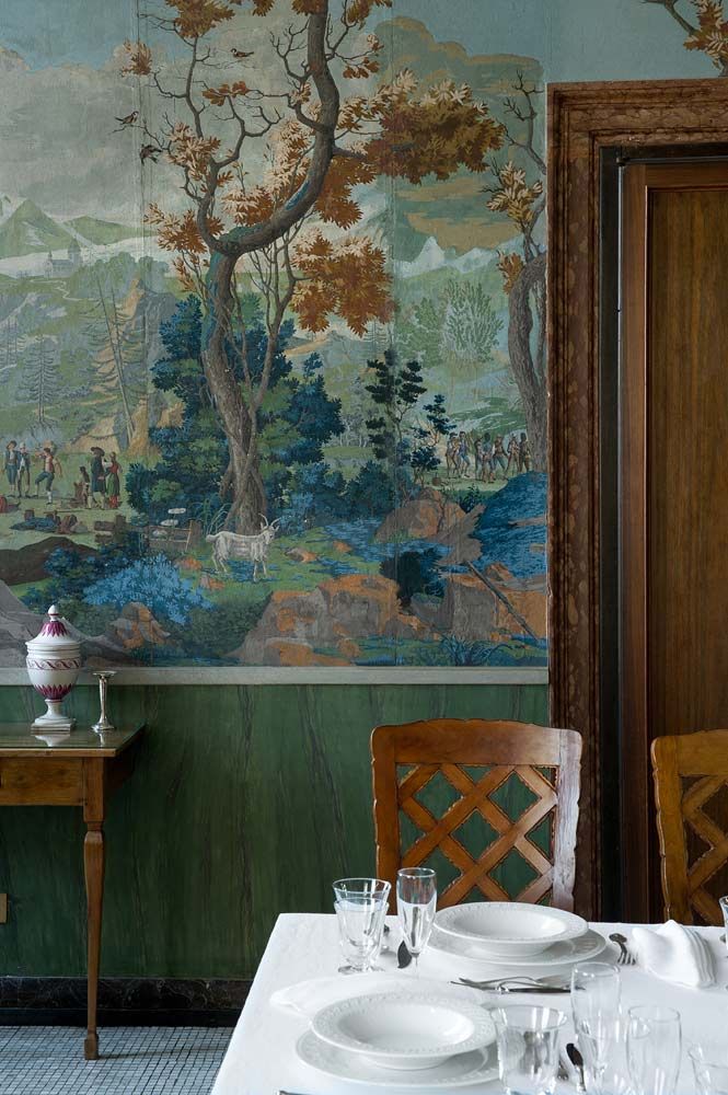 Antique Scenic Wallpaper Panels , HD Wallpaper & Backgrounds