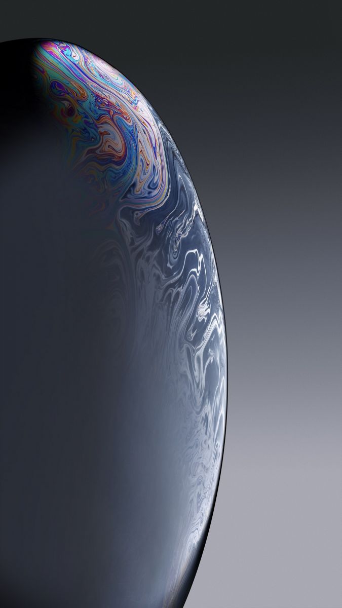 Bubble Gray Iphone Xr 11 12 Xi Max Wallpaper 02 - Fond Ecran Iphone Xs 4k , HD Wallpaper & Backgrounds