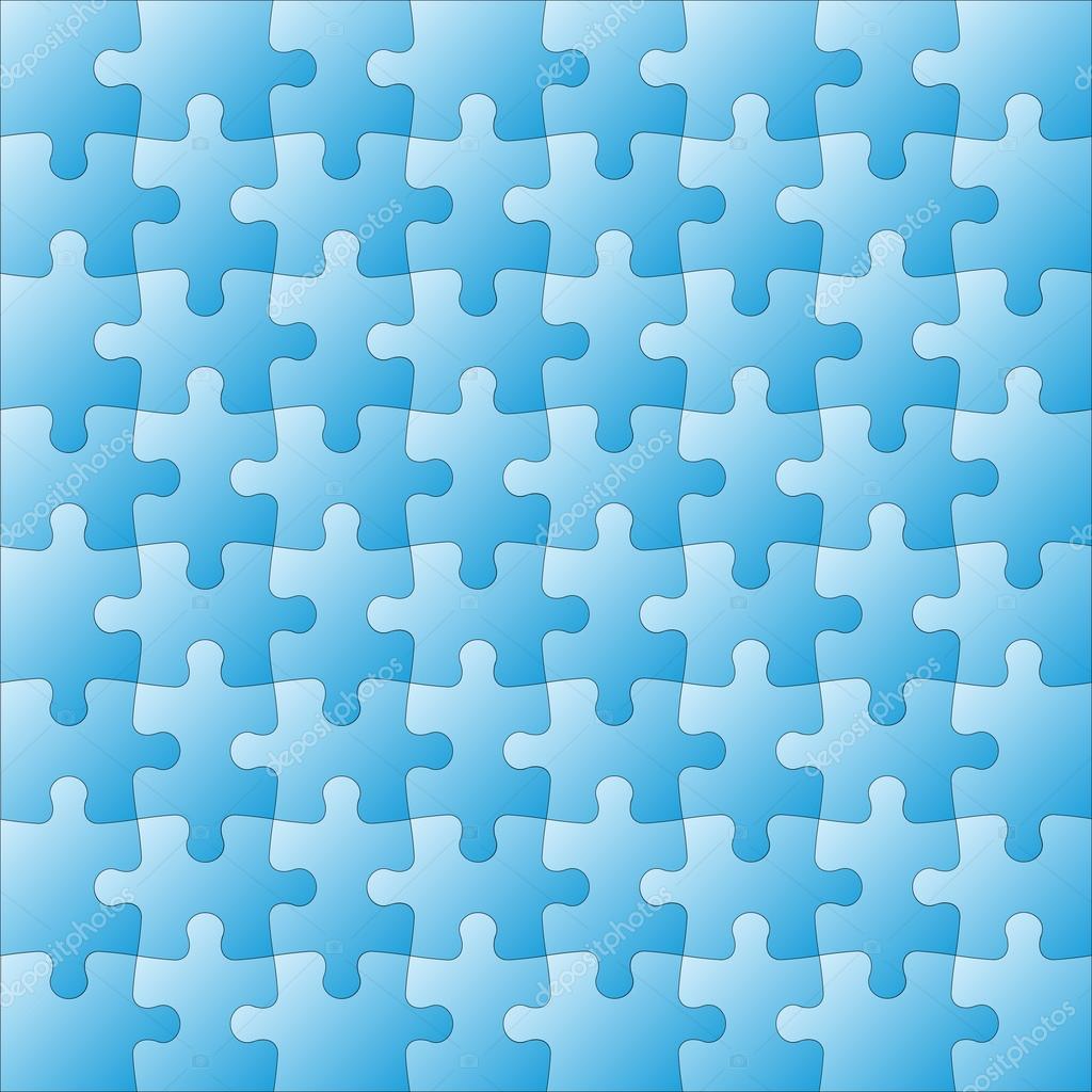 Beautiful Seamless Wallpaper With Jigsaw Puzzle Stock - Fundo Quebra Cabeça Azul , HD Wallpaper & Backgrounds