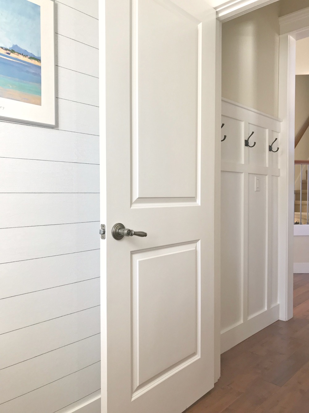 Shiplap In A Bathroom Powder Room - Home Door , HD Wallpaper & Backgrounds