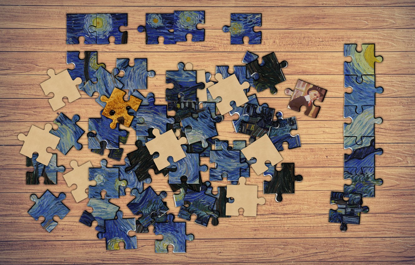 Photo Wallpaper Macro, Background, Puzzle - Jigsaw Puzzle , HD Wallpaper & Backgrounds