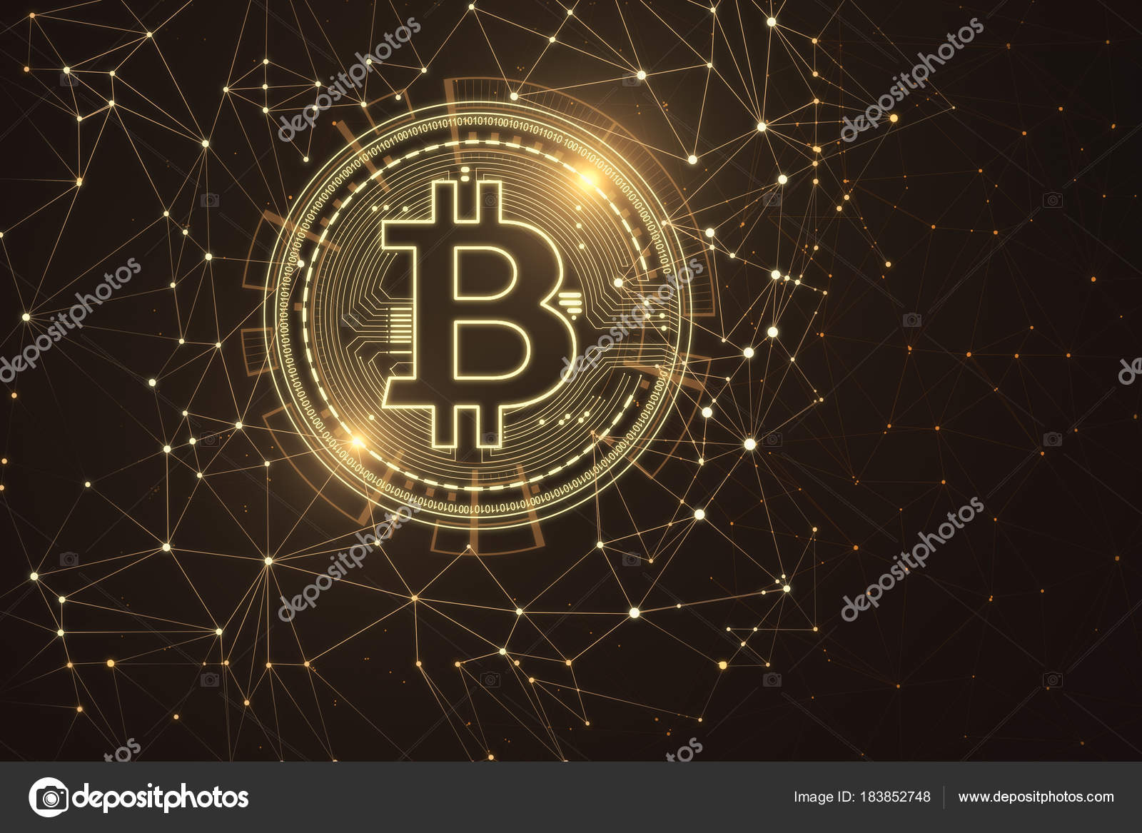 Polygonal Bitcoin Wallpaper Stock Photo - Bitcoin , HD Wallpaper & Backgrounds