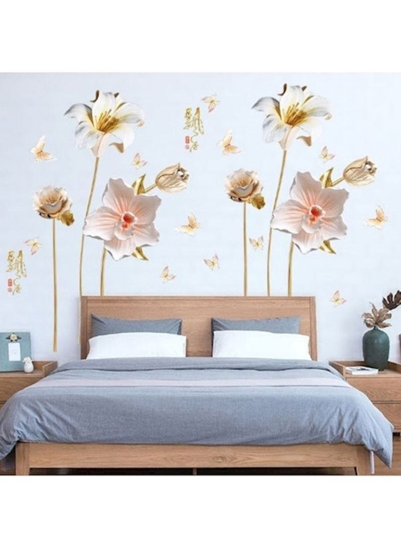 Buy 3d Wallpaper Orchid Screen Wall Decorative Background - Wall Decal , HD Wallpaper & Backgrounds