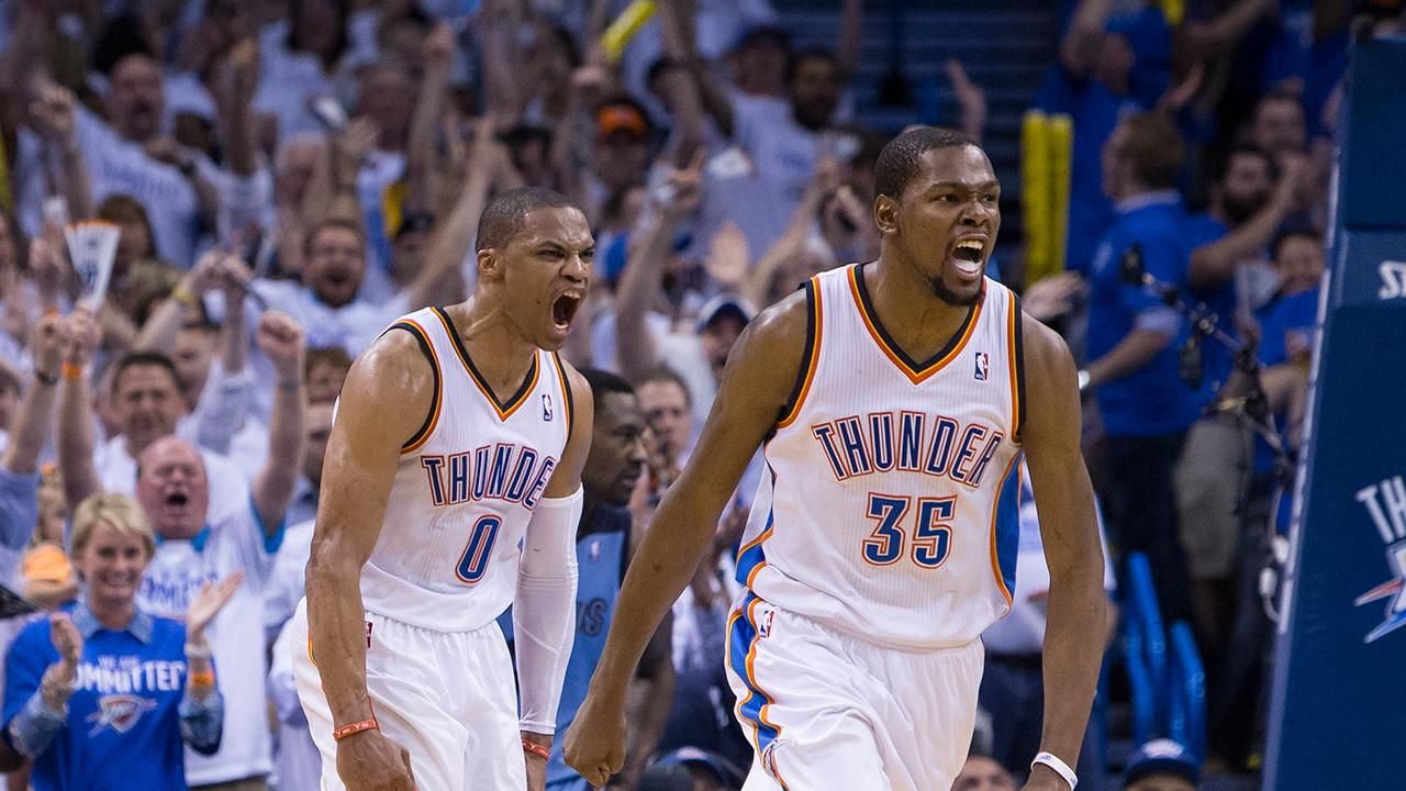 Kevin Durant Russell Westbrook Wallpaper - Russell Westbrook And Kd , HD Wallpaper & Backgrounds