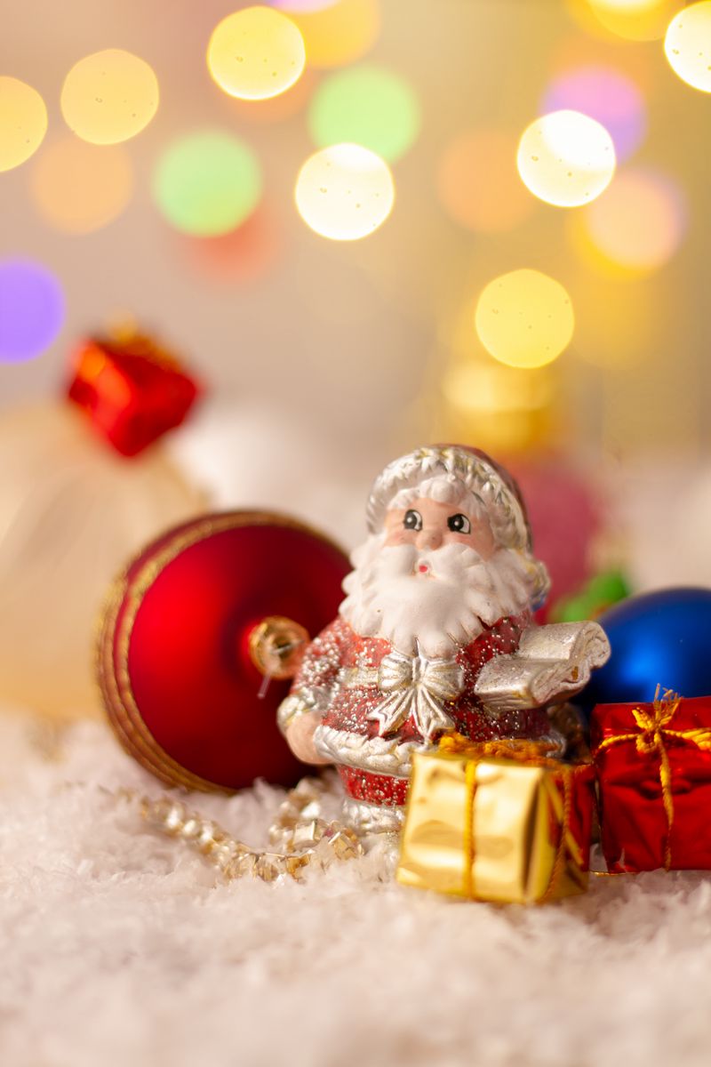 Wallpaper Santa Claus, Christmas, New Year, Toys, Glare - Santa Claus