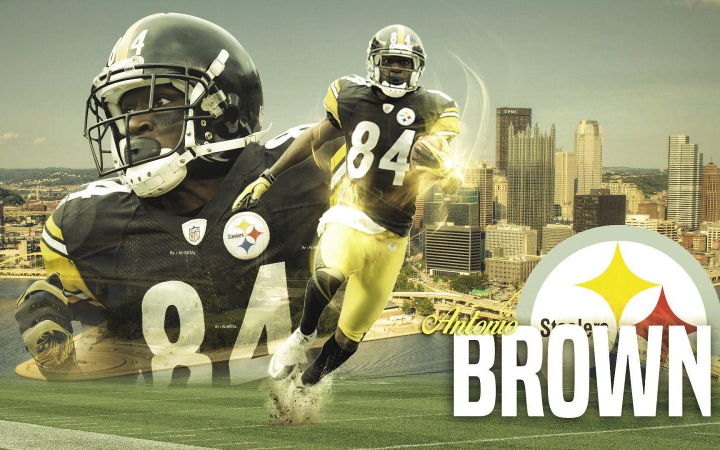 Pittsburgh Steelers Antonio Brown Wallpaper-3v4f6p3 - Steelers Wallpaper Ab , HD Wallpaper & Backgrounds