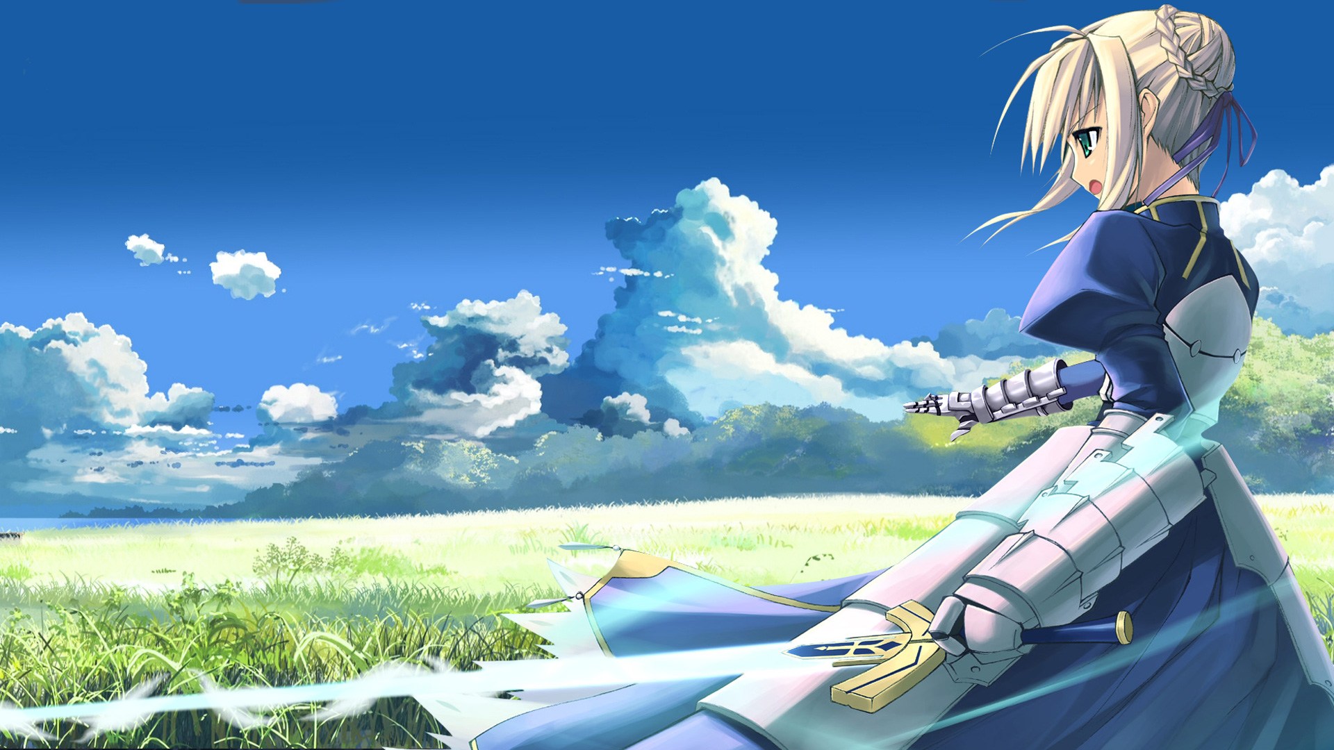 Wallpaper 1 From Fate Stay Night - Hinh Nen Anime Pc , HD Wallpaper & Backgrounds