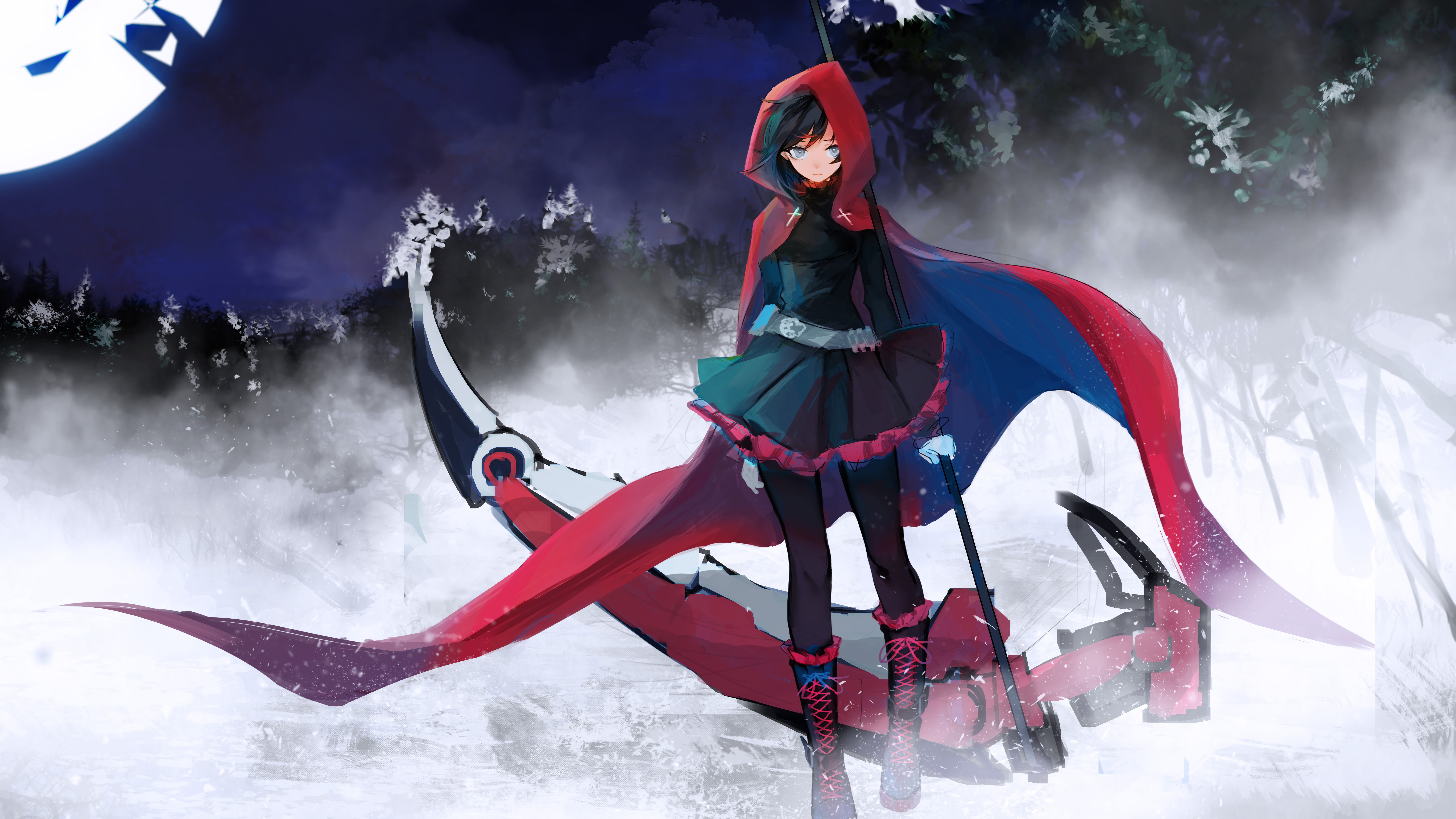 Ruby Rose In Rwby 8k Y5 Animes Wallpaper Ruby Rose 311487