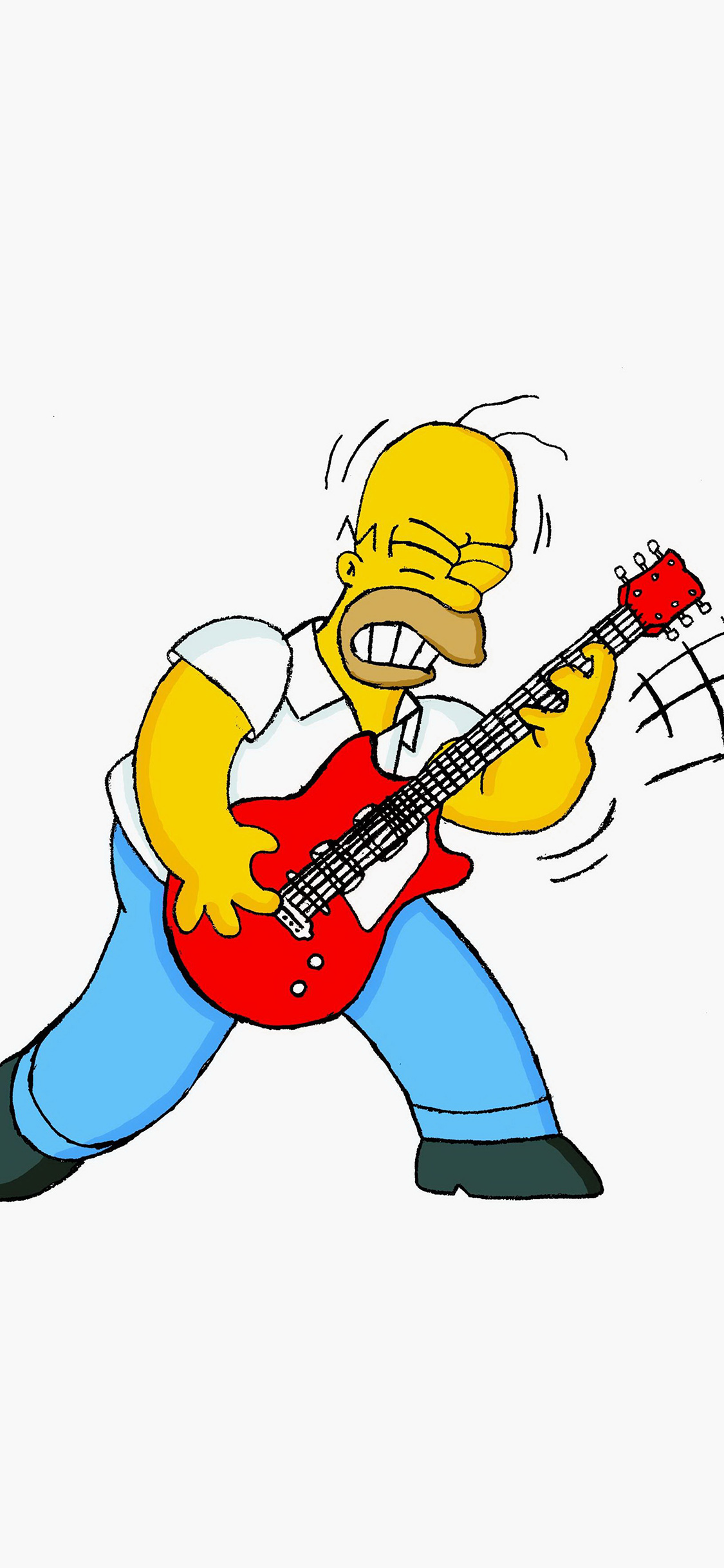 Iphone X - Homer Simpson Guitar , HD Wallpaper & Backgrounds