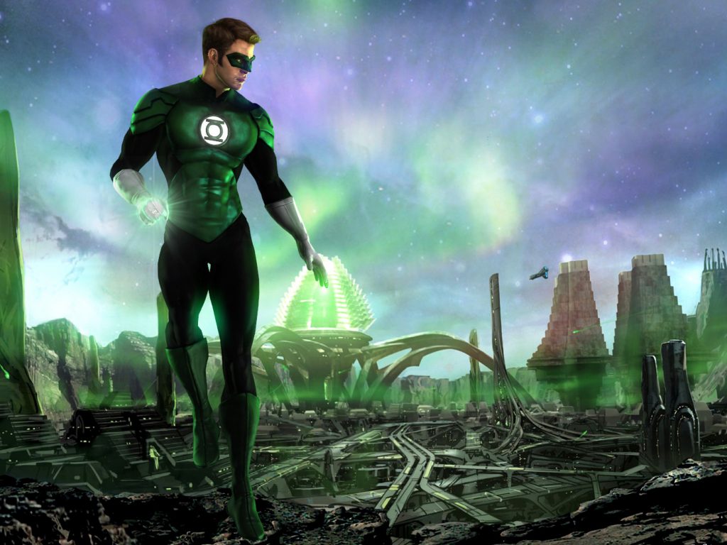 Green Lantern Wallpaper - Dc Green Lantern Chris Pine , HD Wallpaper & Backgrounds