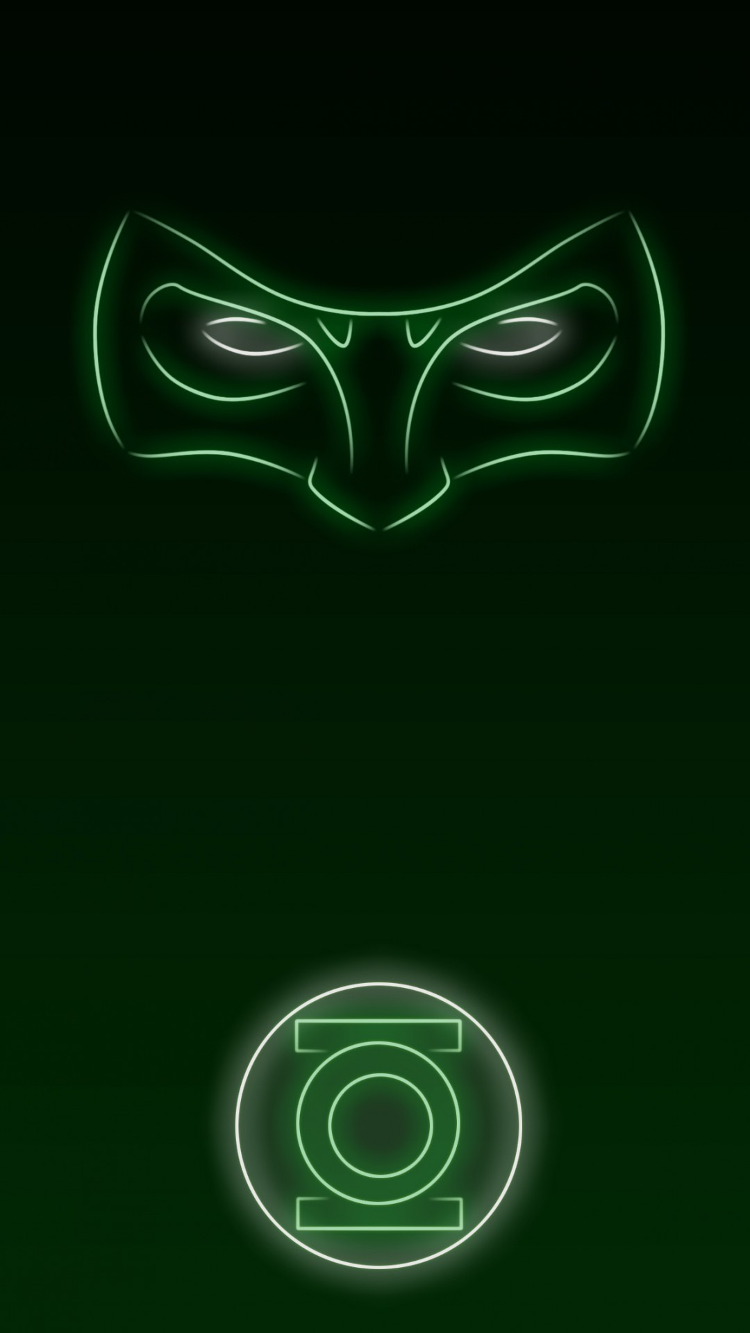 Download Neon Light Hero Green Lantern 1080 X 1920 - Green Lantern , HD Wallpaper & Backgrounds