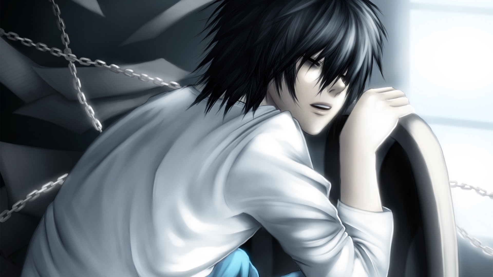 Wallpaper Death Note, Boy, Sadness - Anime Sad Boy Hd , HD Wallpaper & Backgrounds