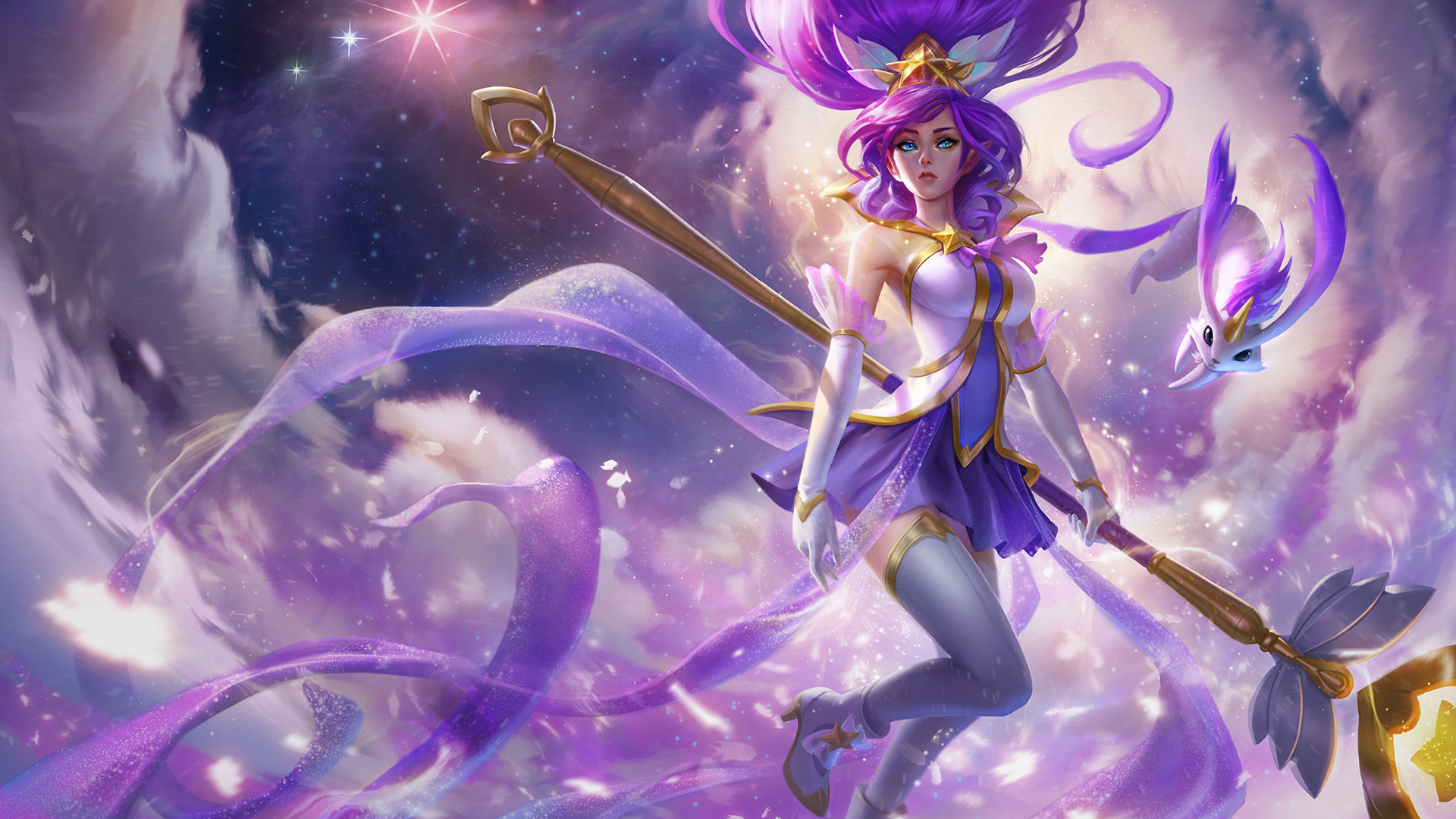 Best Elementalist Lux Wallpapers Hd - Janna Star Guardian Skin , HD Wallpaper & Backgrounds