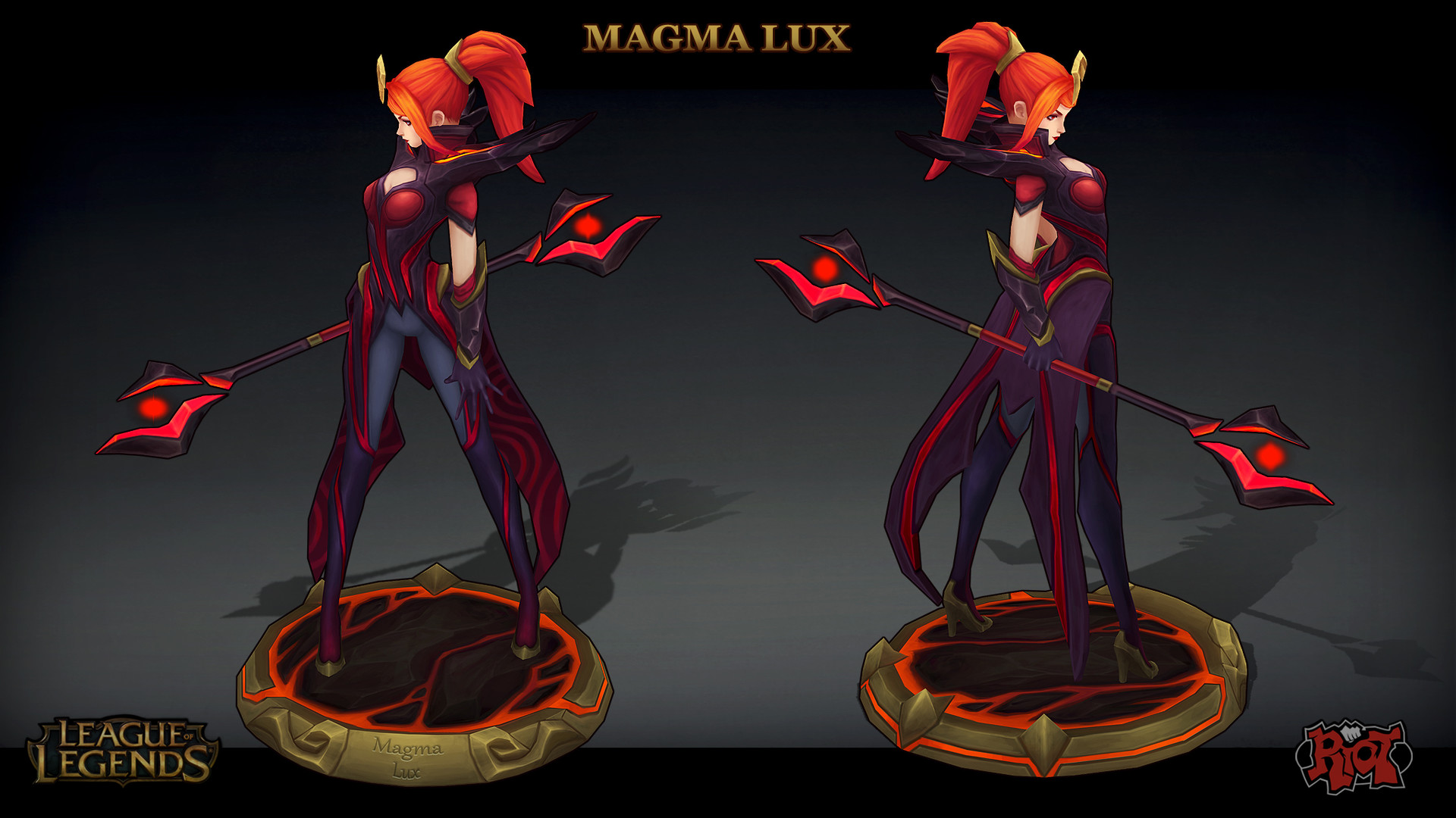 Lux Magma - Elementalist Lux Magma Form , HD Wallpaper & Backgrounds