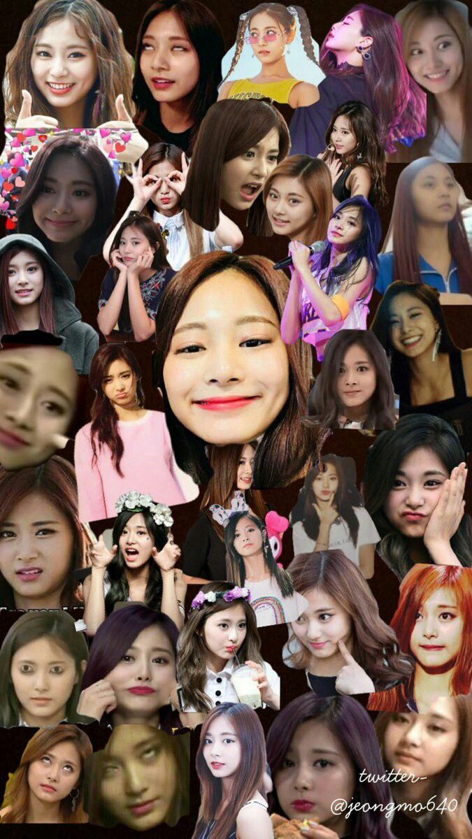 Collage Wallpaper Twice Tzuyu Meme Collage Wallpaper - Lock Screen Tzuyu , HD Wallpaper & Backgrounds