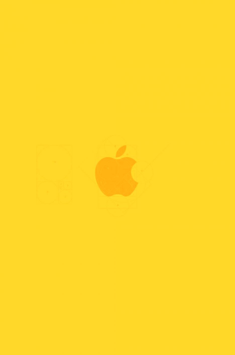 Yellow Wallpaper For Iphone Bing Images Apple Love - Apple Logo Fibonacci , HD Wallpaper & Backgrounds