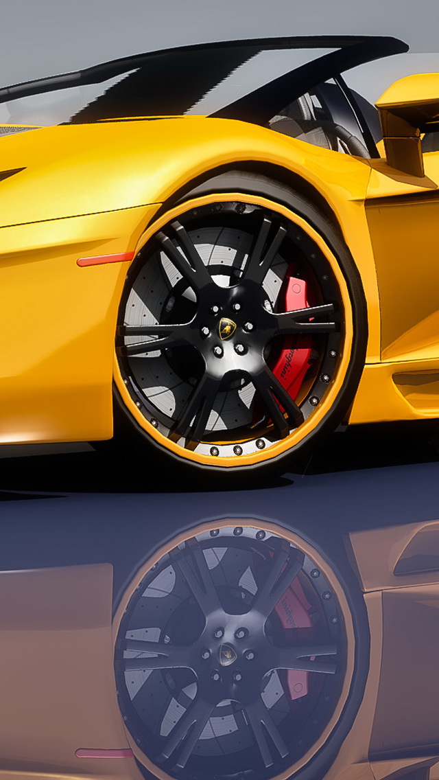 Lamborghini Aventador Lp 720-4 Yellow - Lamborghini Aventador For Iphone , HD Wallpaper & Backgrounds