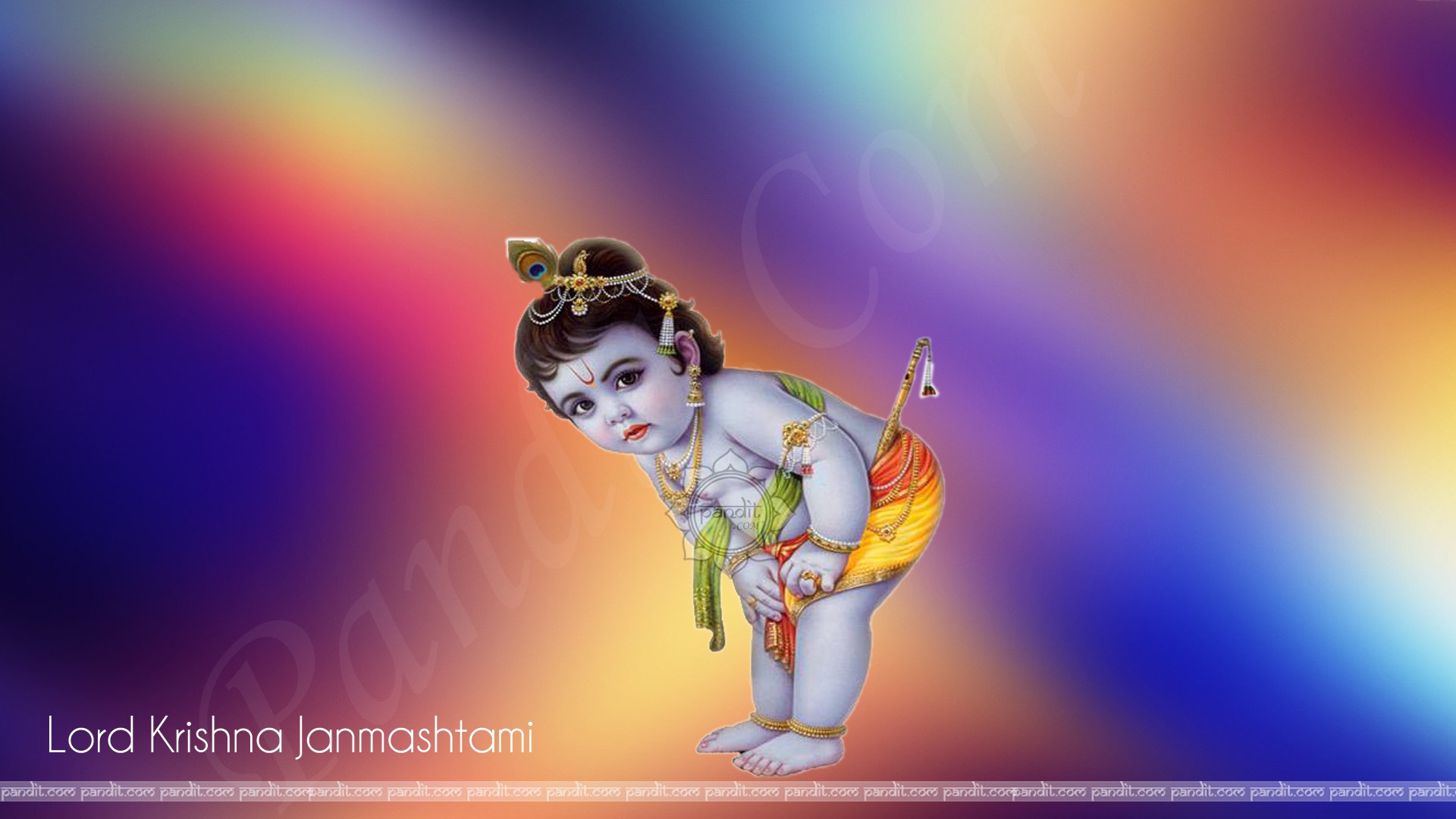Krishna Janmashtami Wallpaper Hd - Lord Krishna , HD Wallpaper & Backgrounds