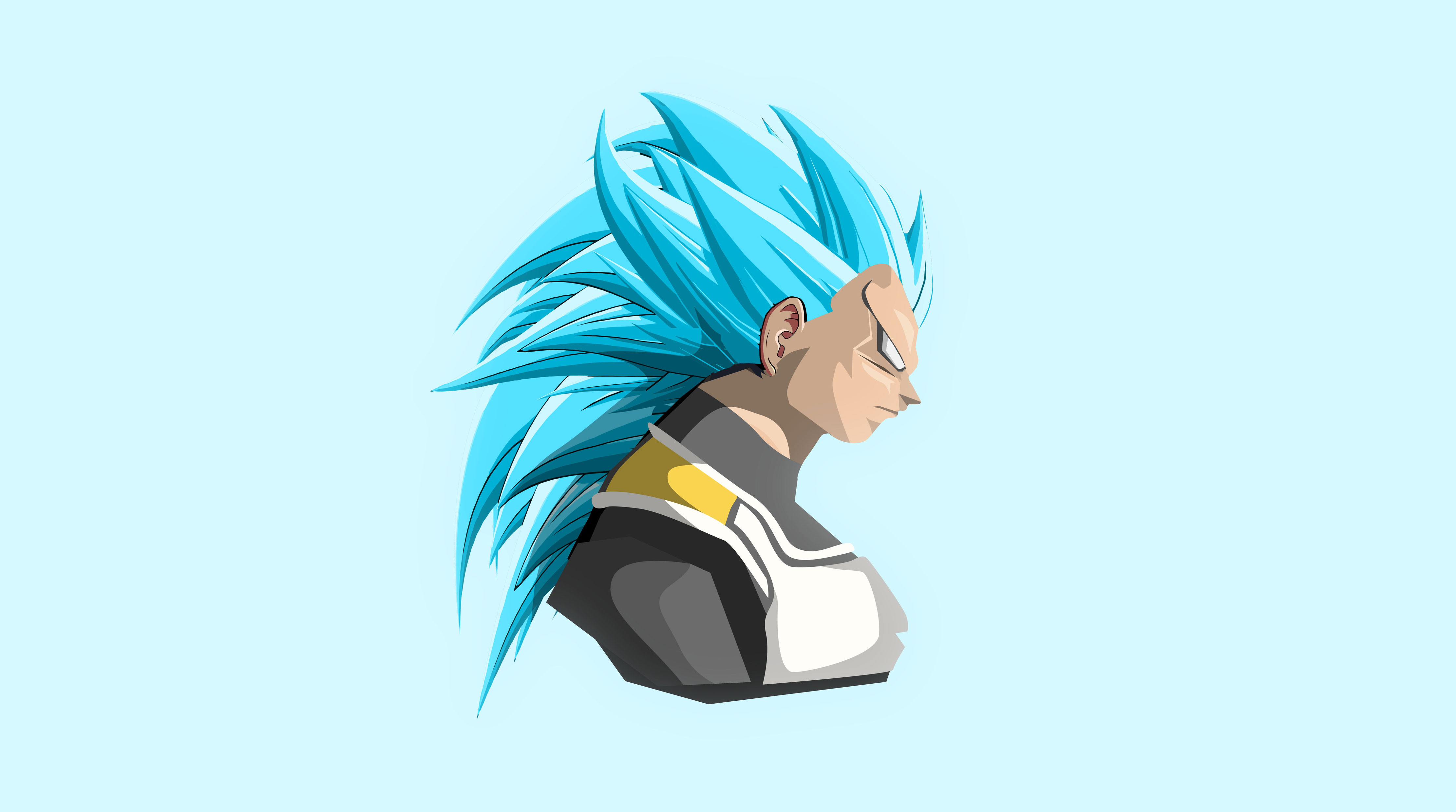 Vegeta Dragon Ball Super 4k Art - 4k Vegeta Minimalist , HD Wallpaper & Backgrounds