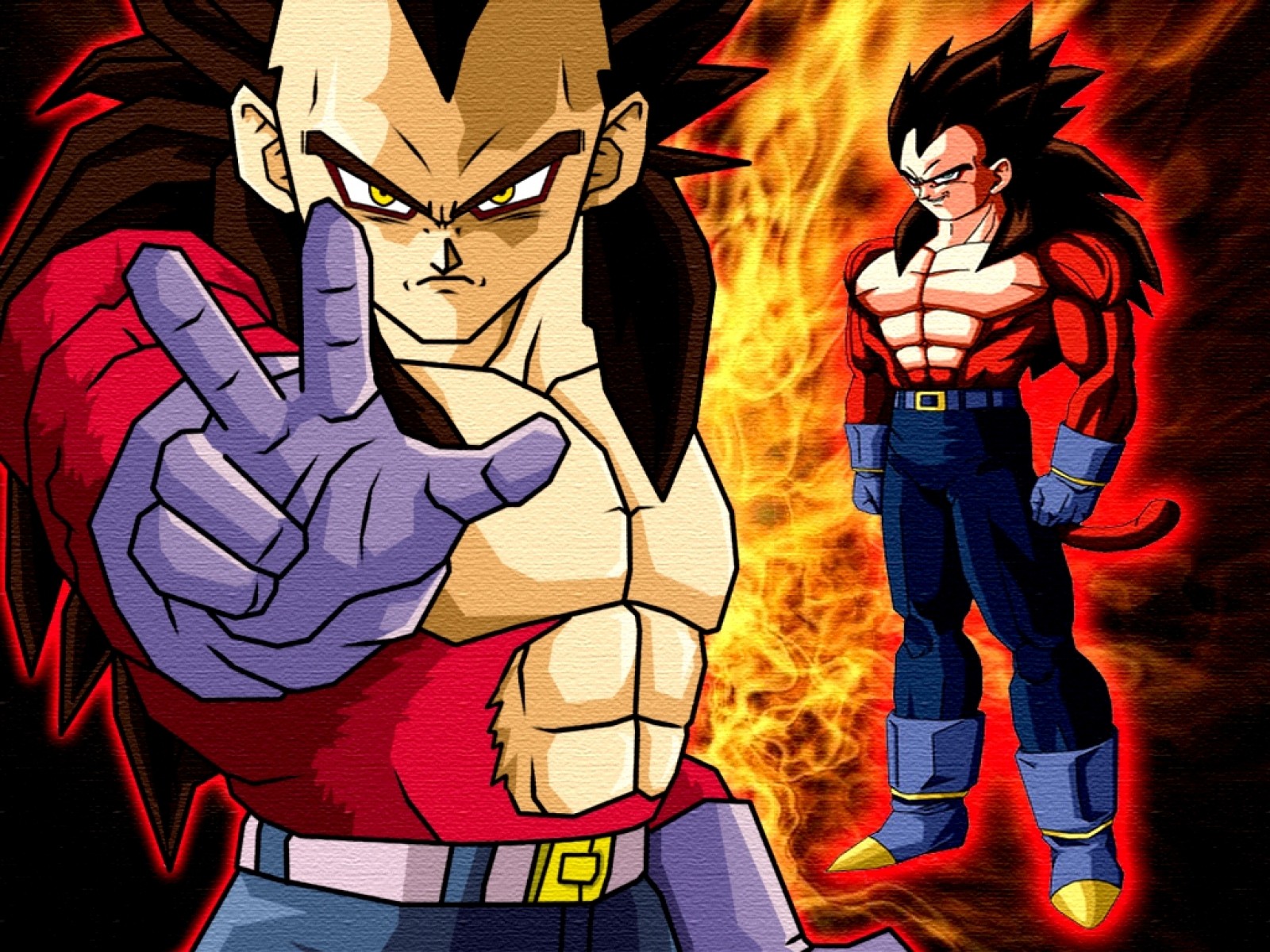 Download - Dragon Ball Z Vegeta Super Sayen 4 , HD Wallpaper & Backgrounds