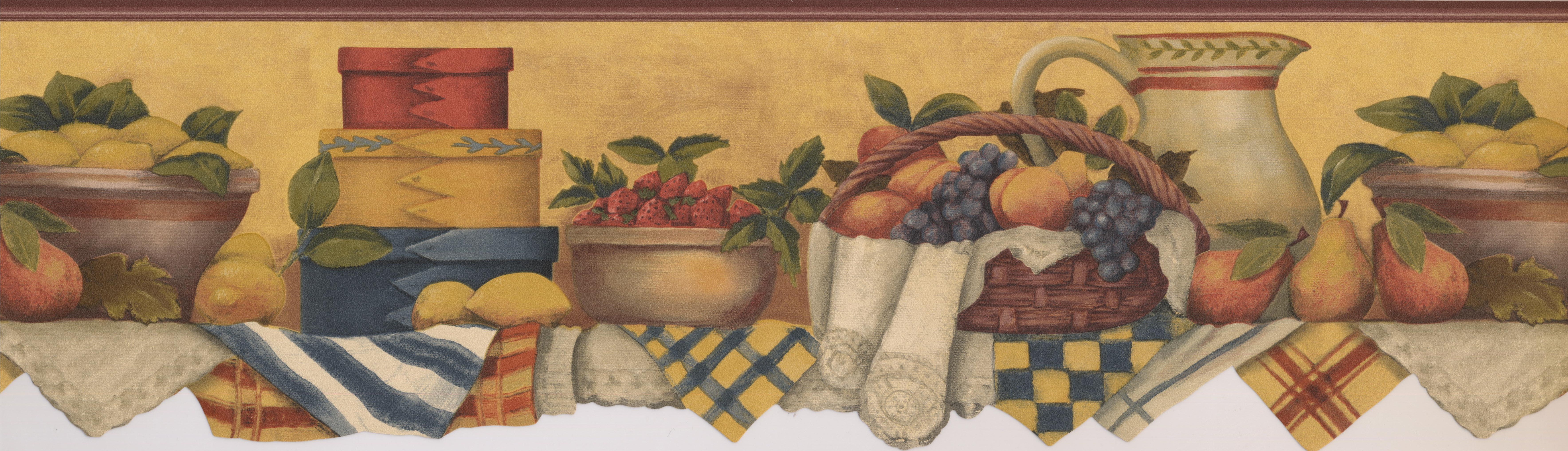Kitchen Table With Fruit Basket Jug Berries Mustard - Visual Arts , HD Wallpaper & Backgrounds