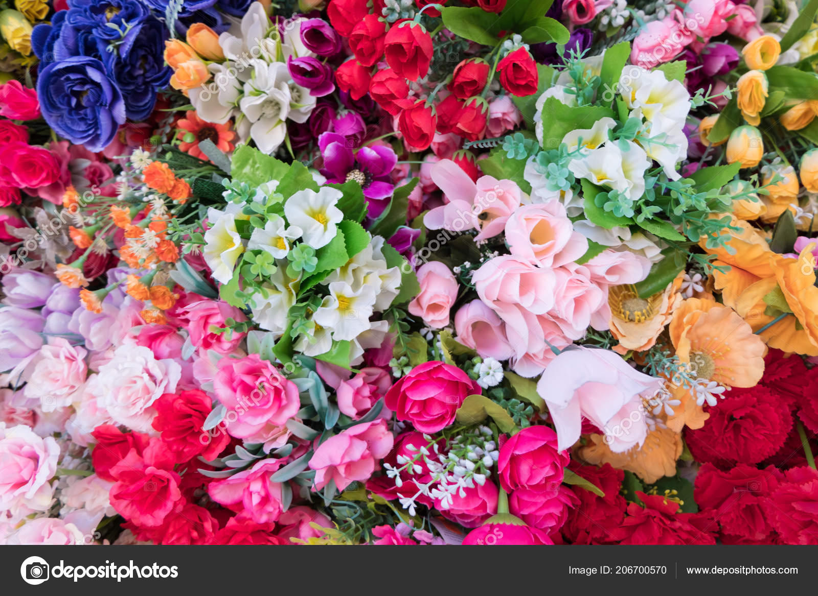 Beautiful Multicolour Artificial Flowers Background - Floribunda , HD Wallpaper & Backgrounds