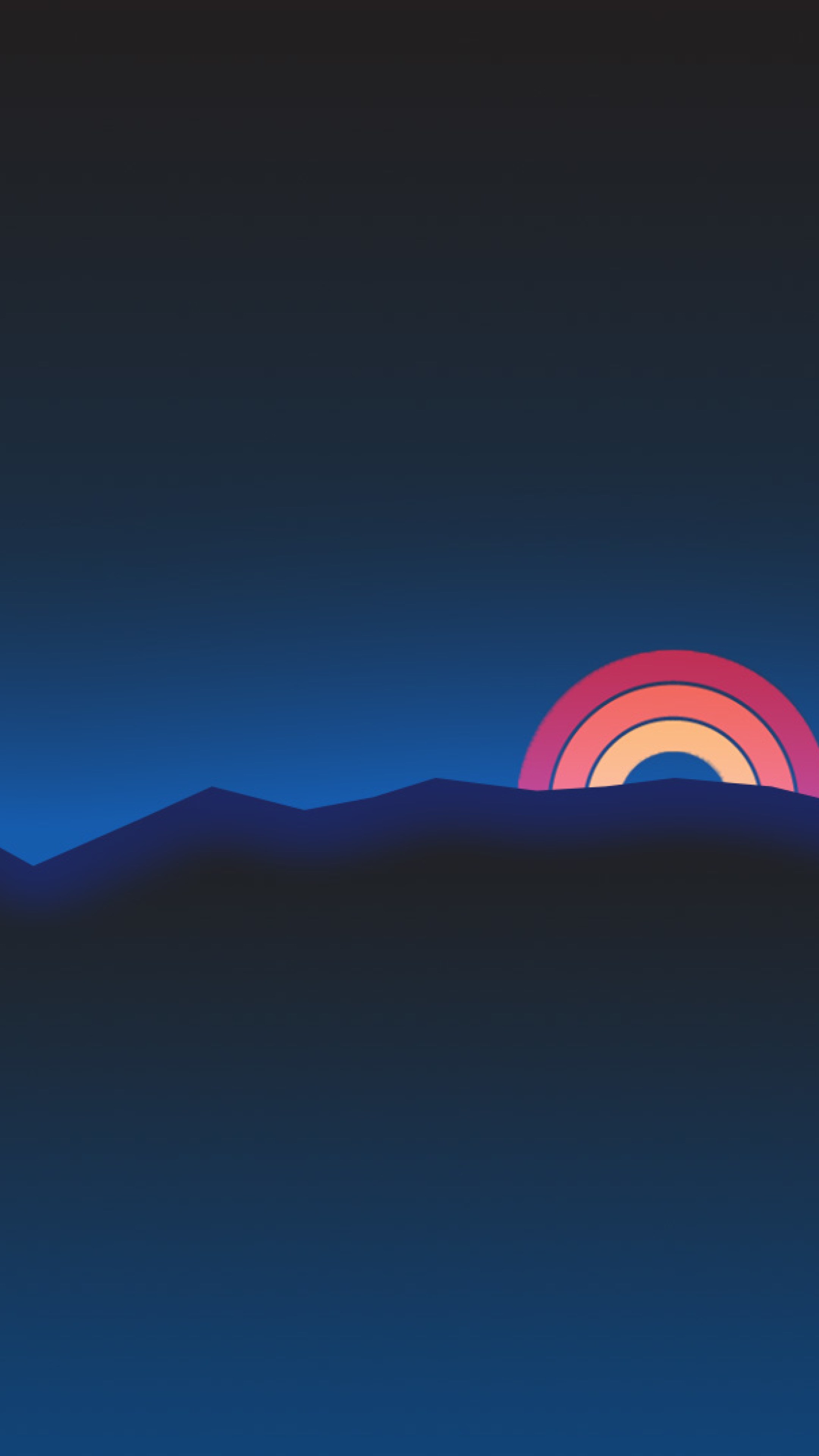 Neon Sunset Rainbow Minimal Retro Style Full Hd 2k - Iphone Wallpaper Neon Retro , HD Wallpaper & Backgrounds