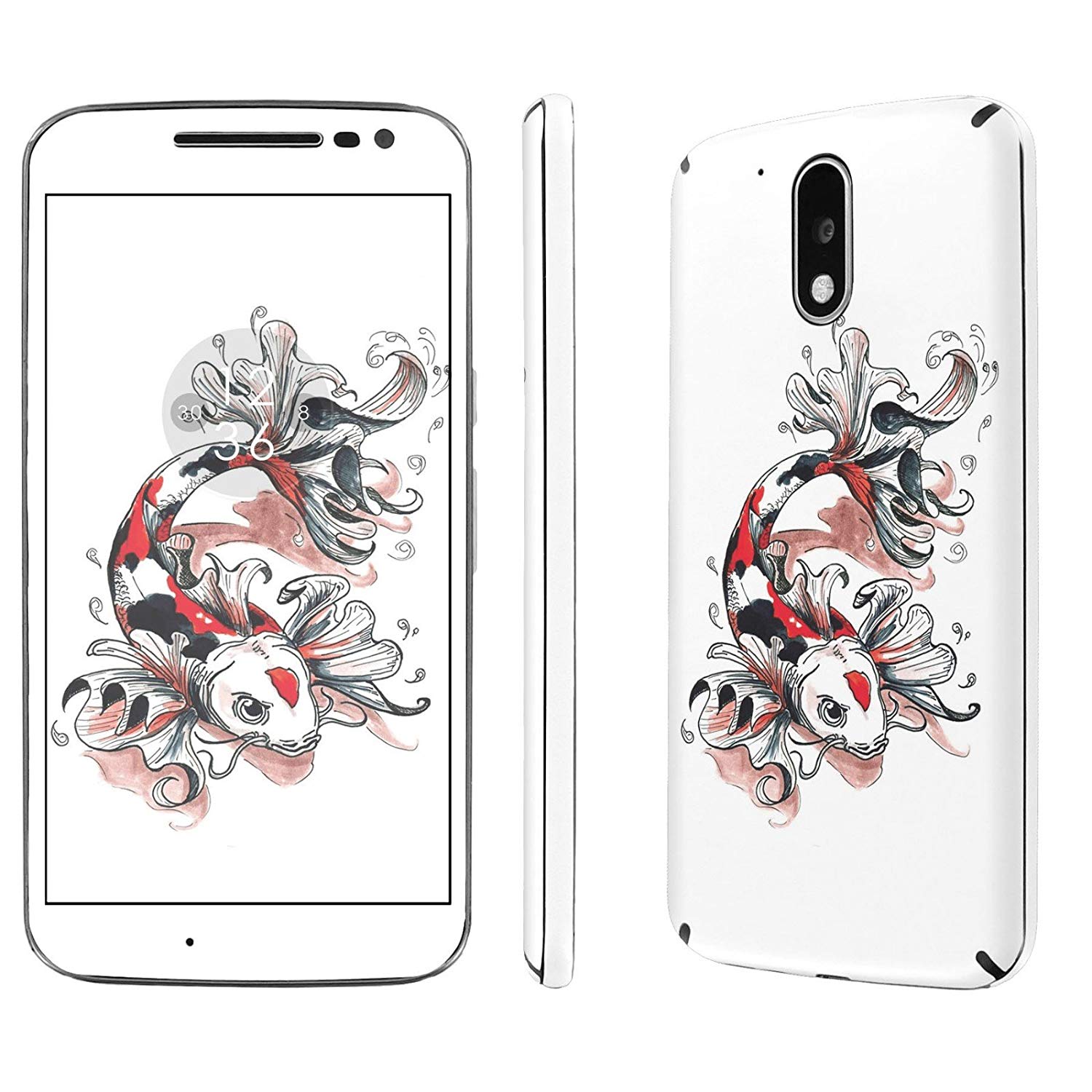Moto [g4] Skin [nakedshield] Scratch Guard Vinyl Skin - Koi Fish And Dragon Tattoo Meaning , HD Wallpaper & Backgrounds