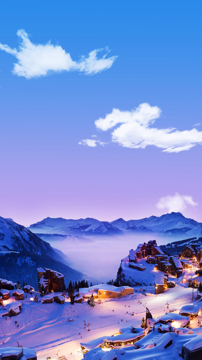 Wallpapers For Galaxy S7 Edge 699813 - Avoriaz Ski Resort France , HD Wallpaper & Backgrounds