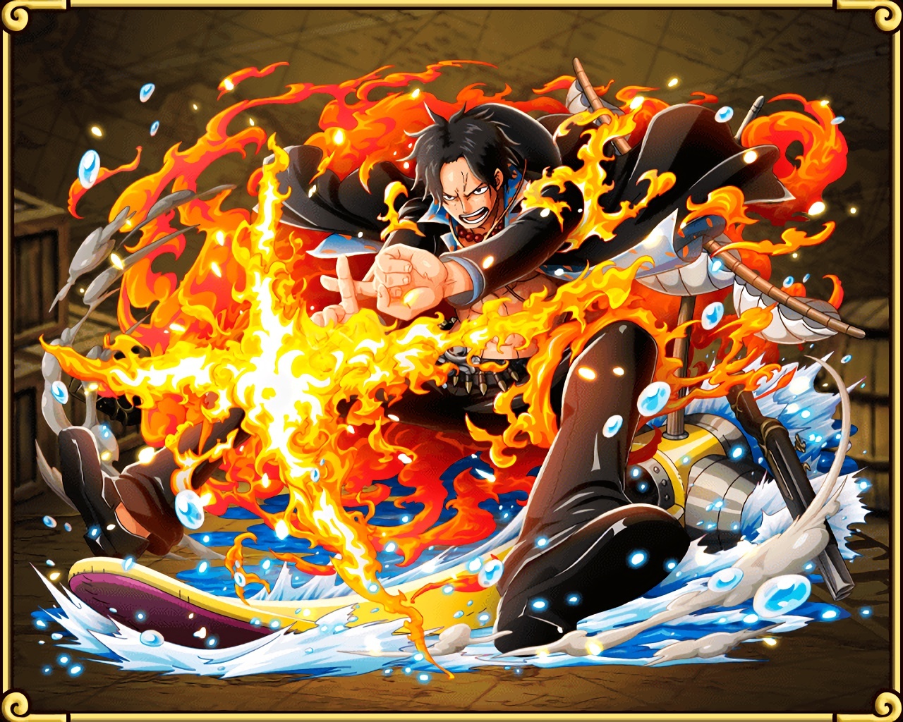 View Fullsize Portgas D - One Piece Treasure Cruise Character Art , HD Wallpaper & Backgrounds