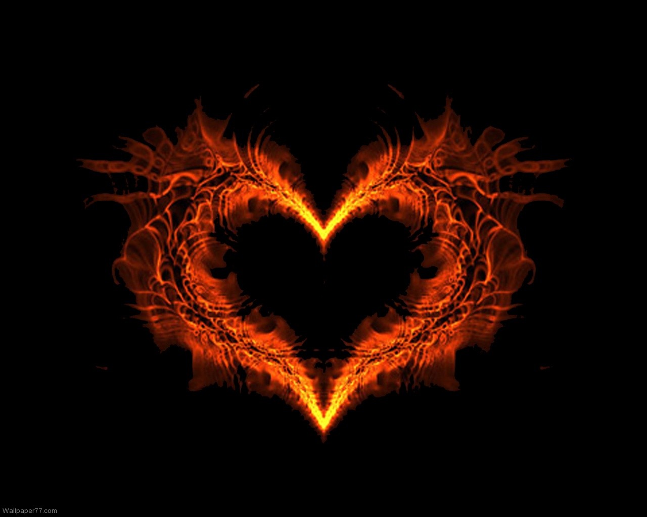Burning Heart Love Wallpapers Heart Wallpapers Valentine - Heart Surrounded By Darkness , HD Wallpaper & Backgrounds