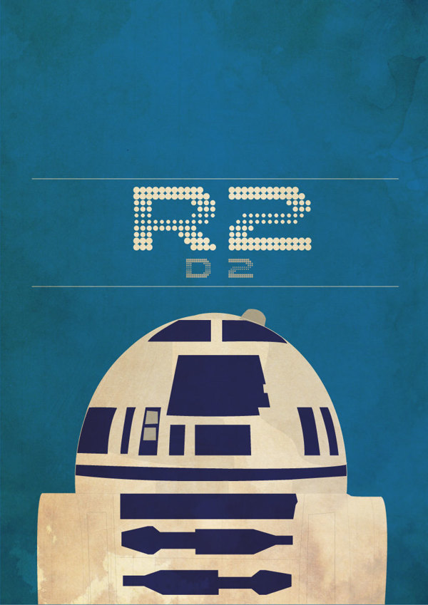 Star Wars R2d2 Wallpaper Background Download Mobile - Star Wars Characters Retro Posters , HD Wallpaper & Backgrounds