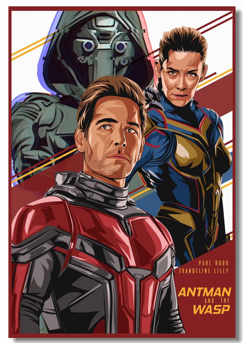 Custom Canvas Art Ant Man And The Wasp Poster Marvel - Ant Man And The Wasp Poster , HD Wallpaper & Backgrounds