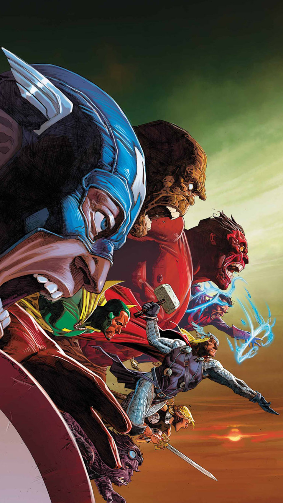 Avengers Iphone Wallpaper 07 Laser Time - Avengers Vs X Men Fanart , HD Wallpaper & Backgrounds