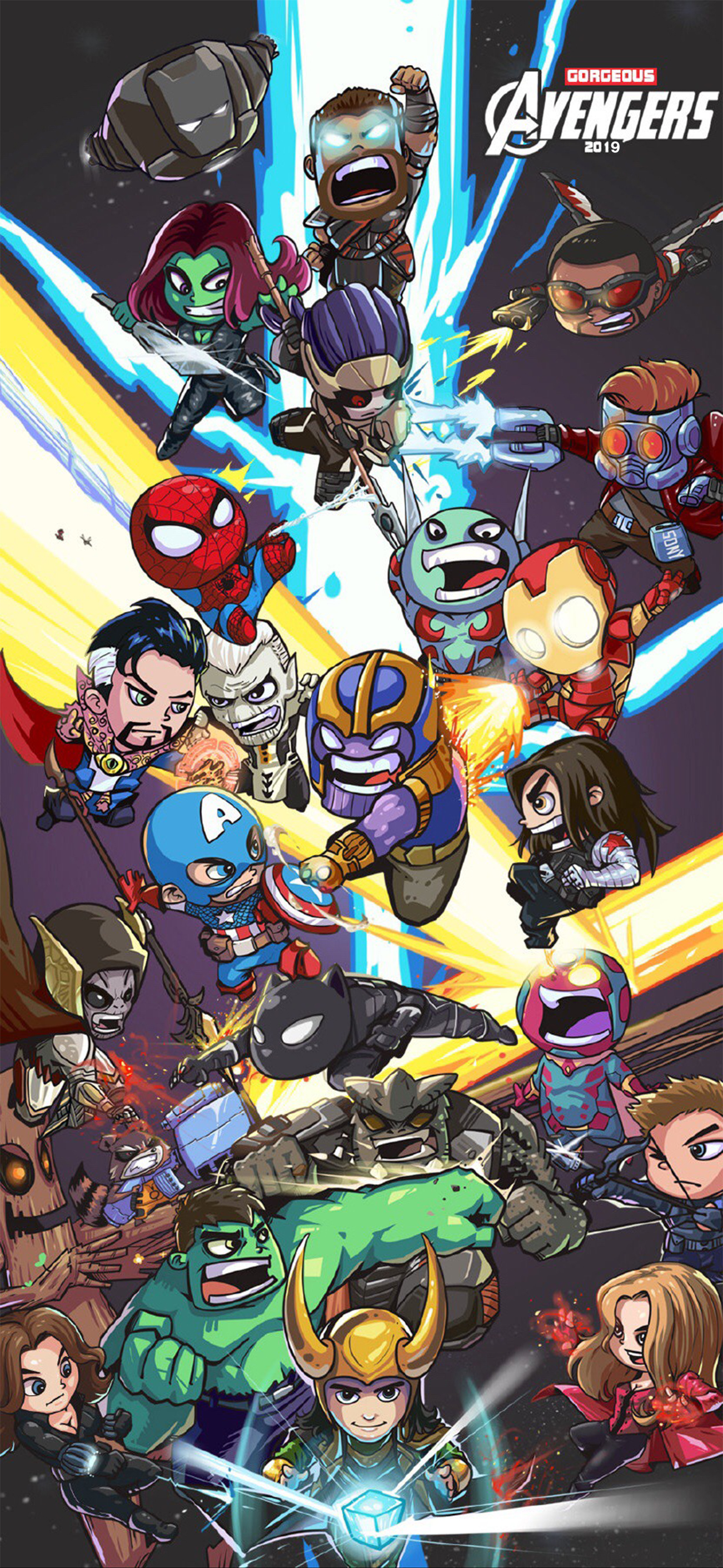 Avengers Cartoon Wallpaper Iphone , HD Wallpaper & Backgrounds