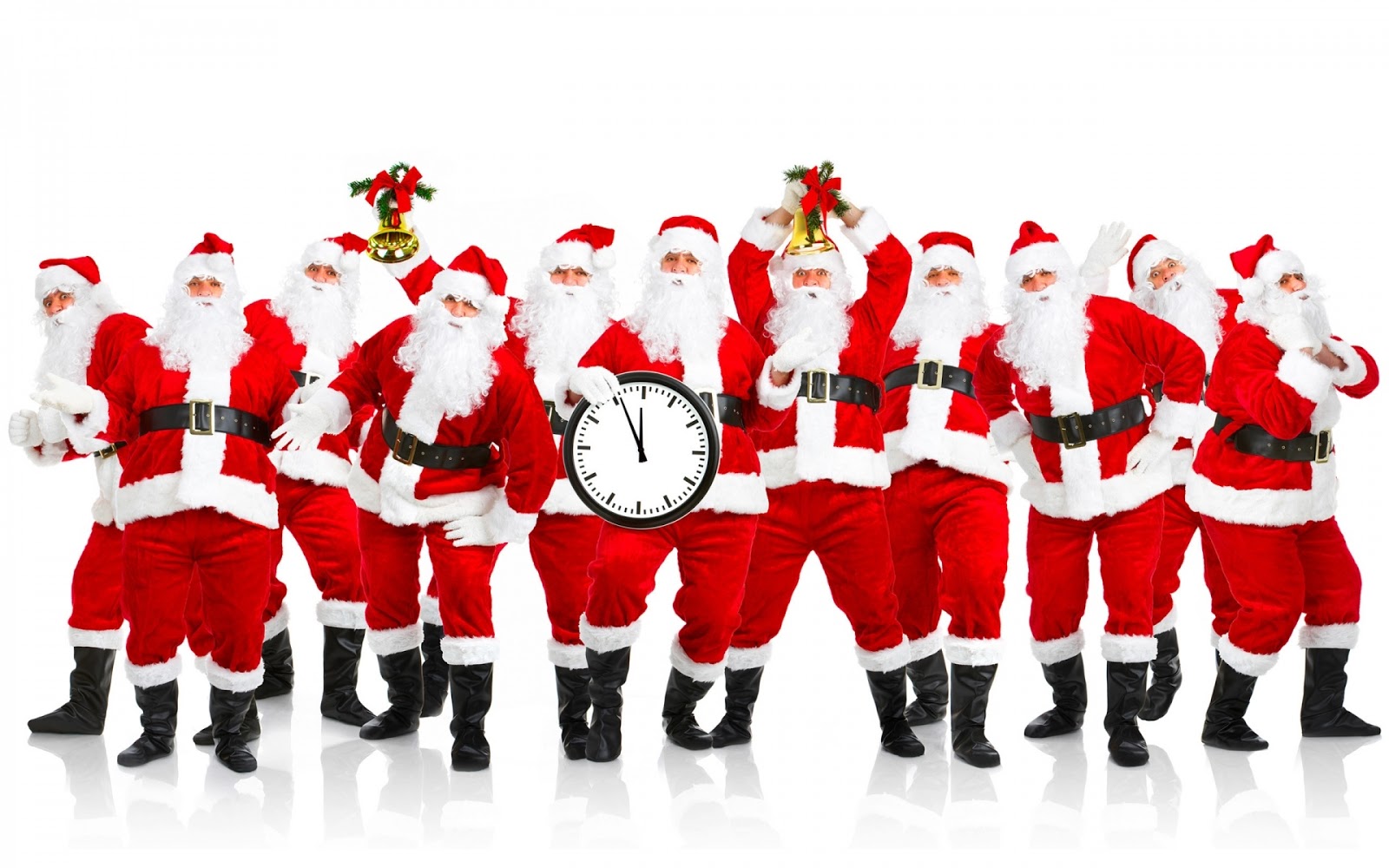 Santa Group , HD Wallpaper & Backgrounds