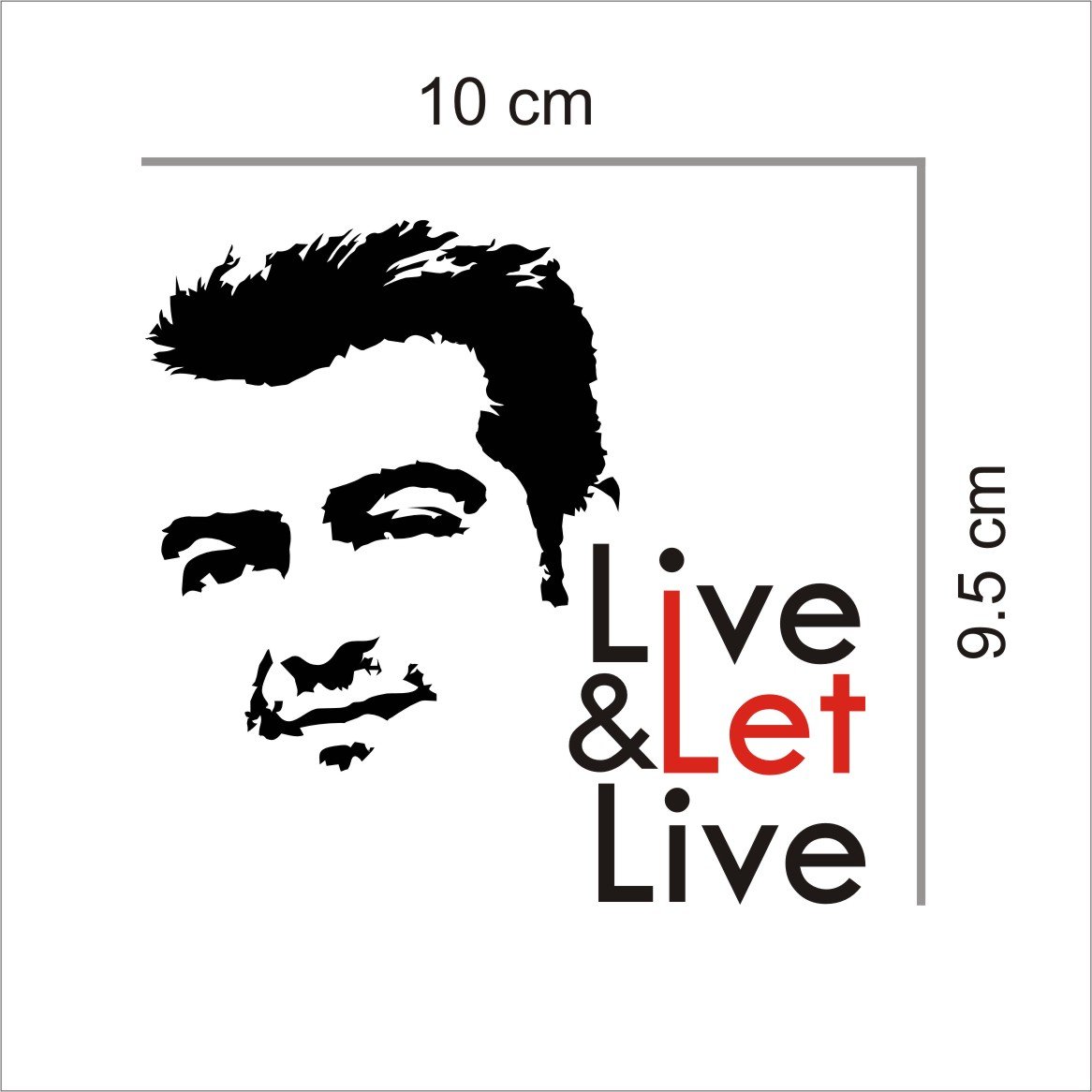 Isee 360 Live And Let Live Thala Ajith Sticker Rear - Thala Ajith Live And Let Live , HD Wallpaper & Backgrounds