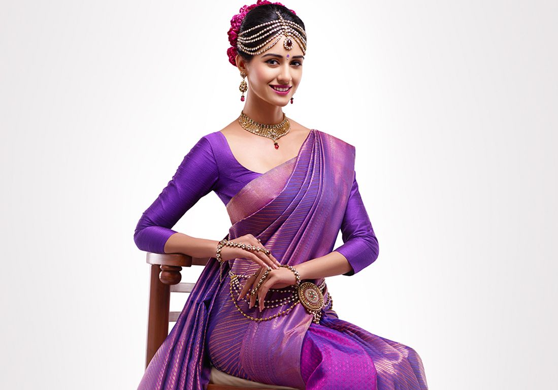 Hot Stunning Purpul Saree Image Of Disha Patani - Disha Patani Sexy Full Hd , HD Wallpaper & Backgrounds