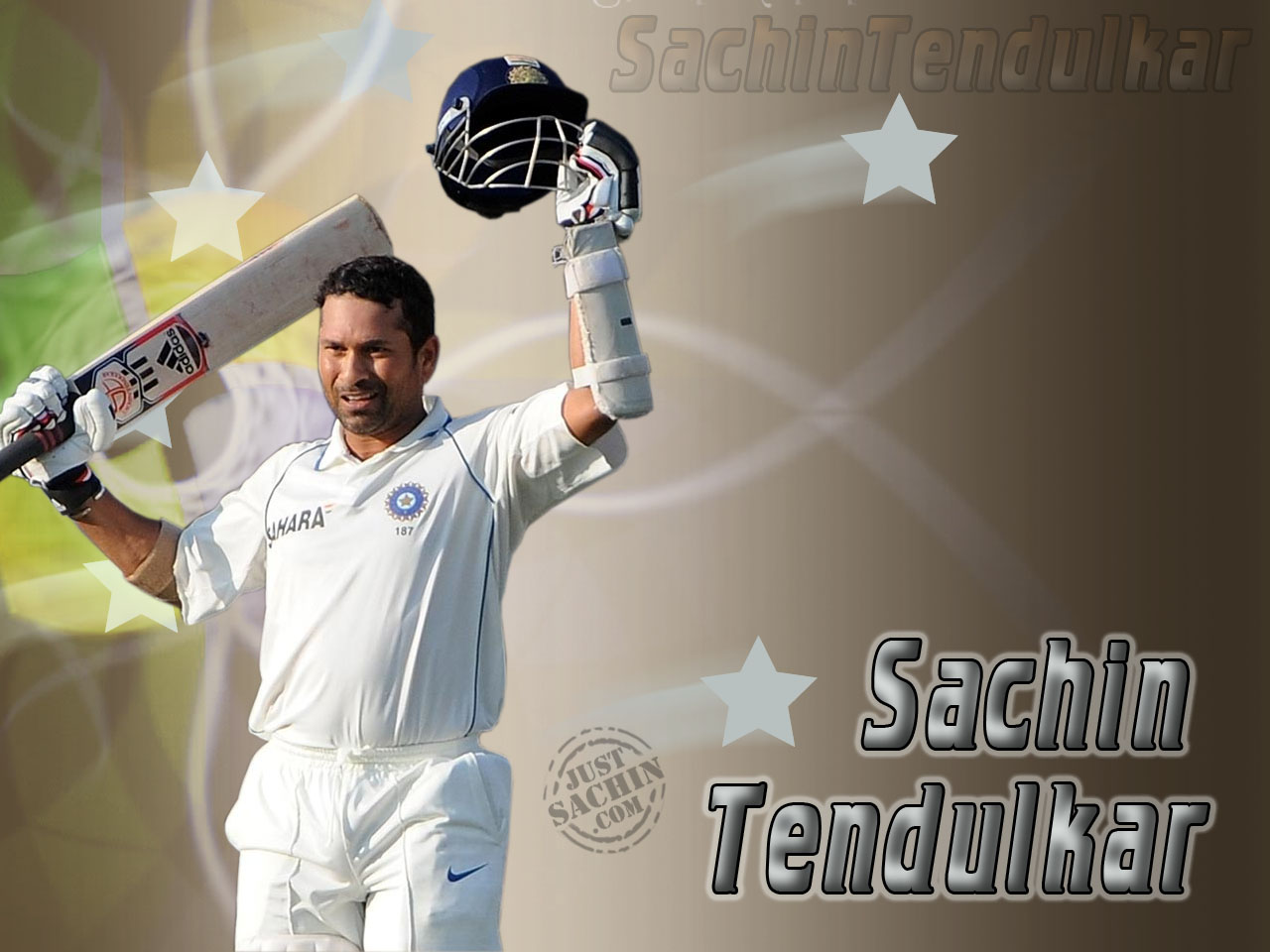 Sachin Tendulkar With Name , HD Wallpaper & Backgrounds