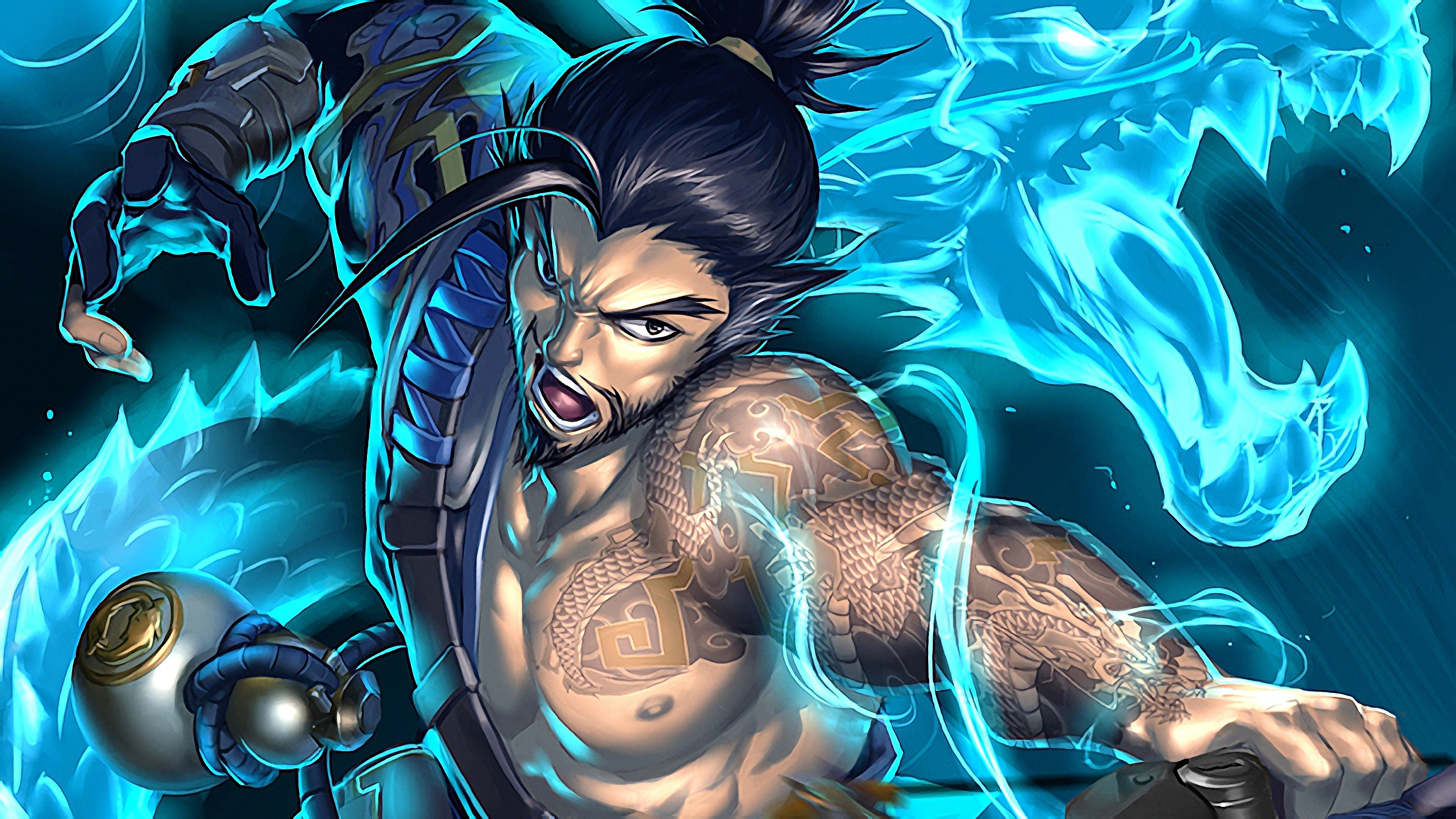 Overwatch Wallpaper Hanzo , HD Wallpaper & Backgrounds