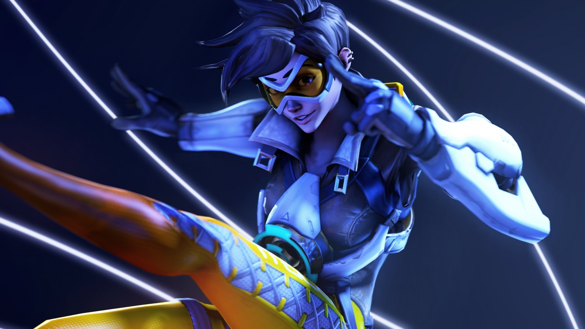 Overwatch Tracer Wallpaper Iphone X , HD Wallpaper & Backgrounds